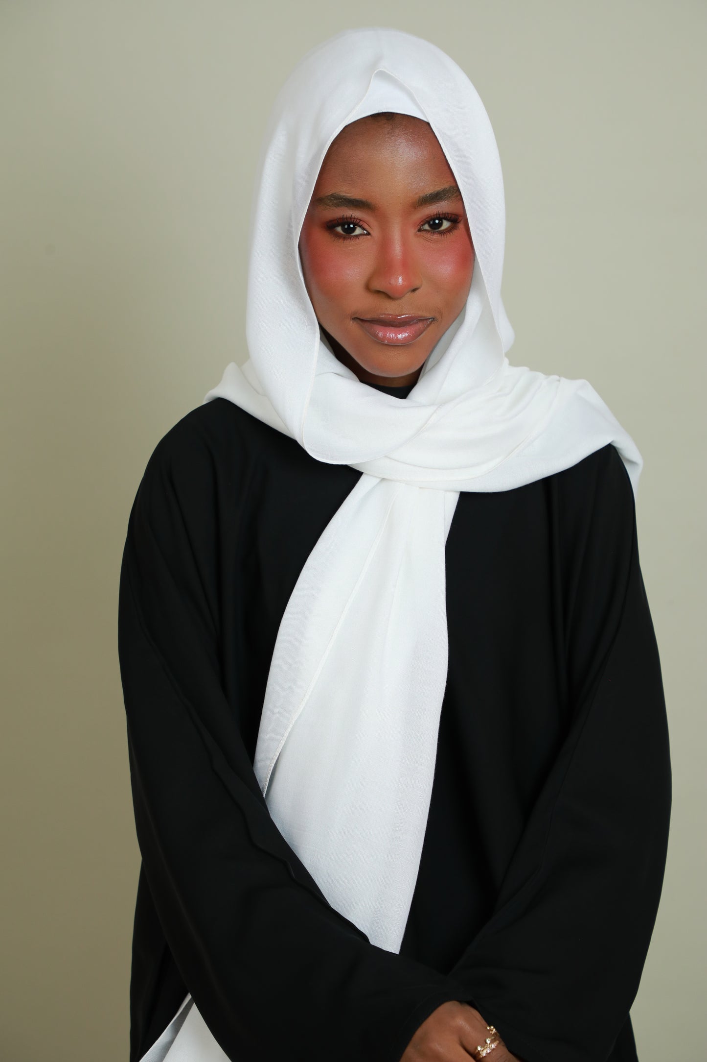 Modal Hijab With Matching Under Cap Included - White