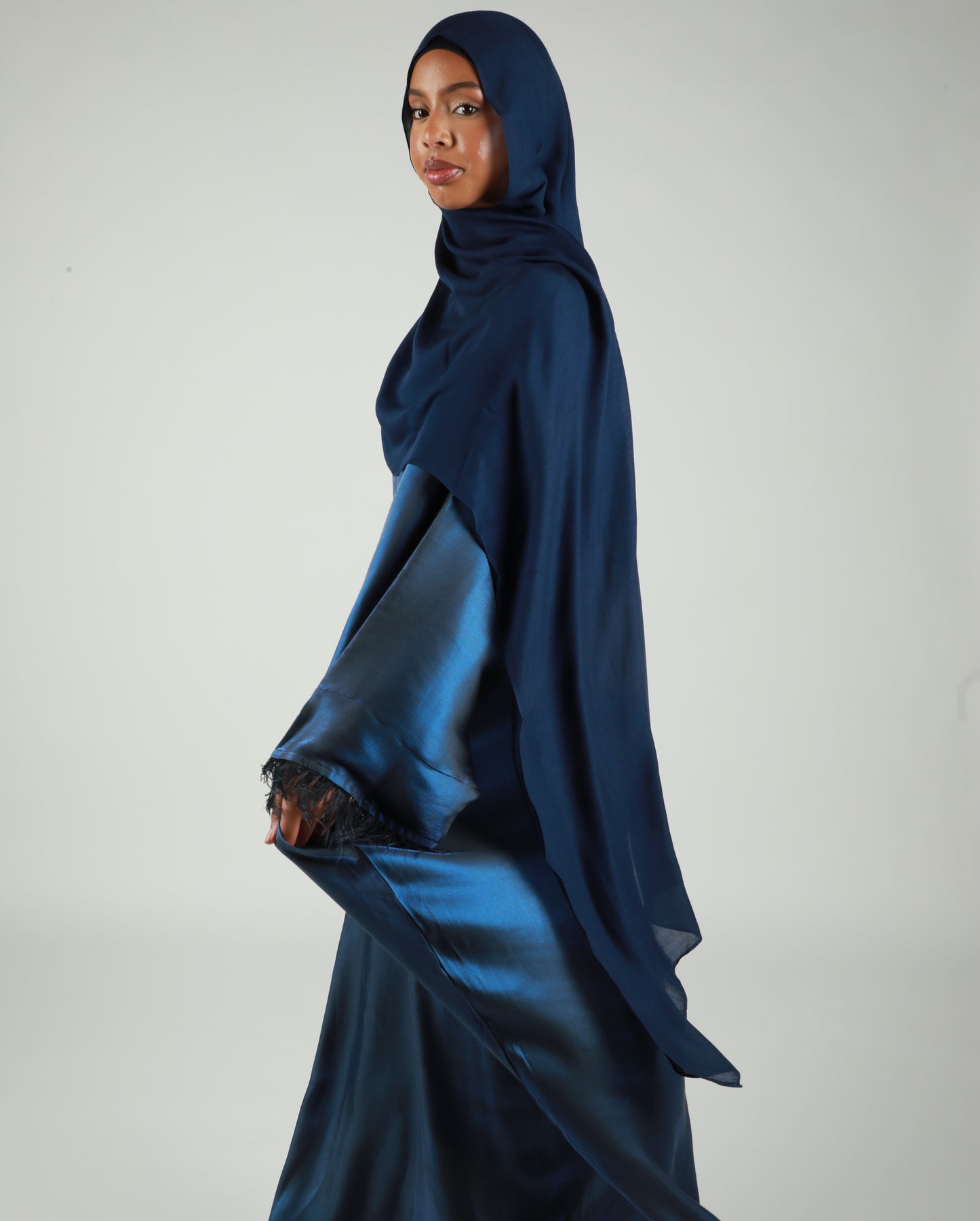 Butterfly Abaya - Two Tone Shimmer - Royal Blue