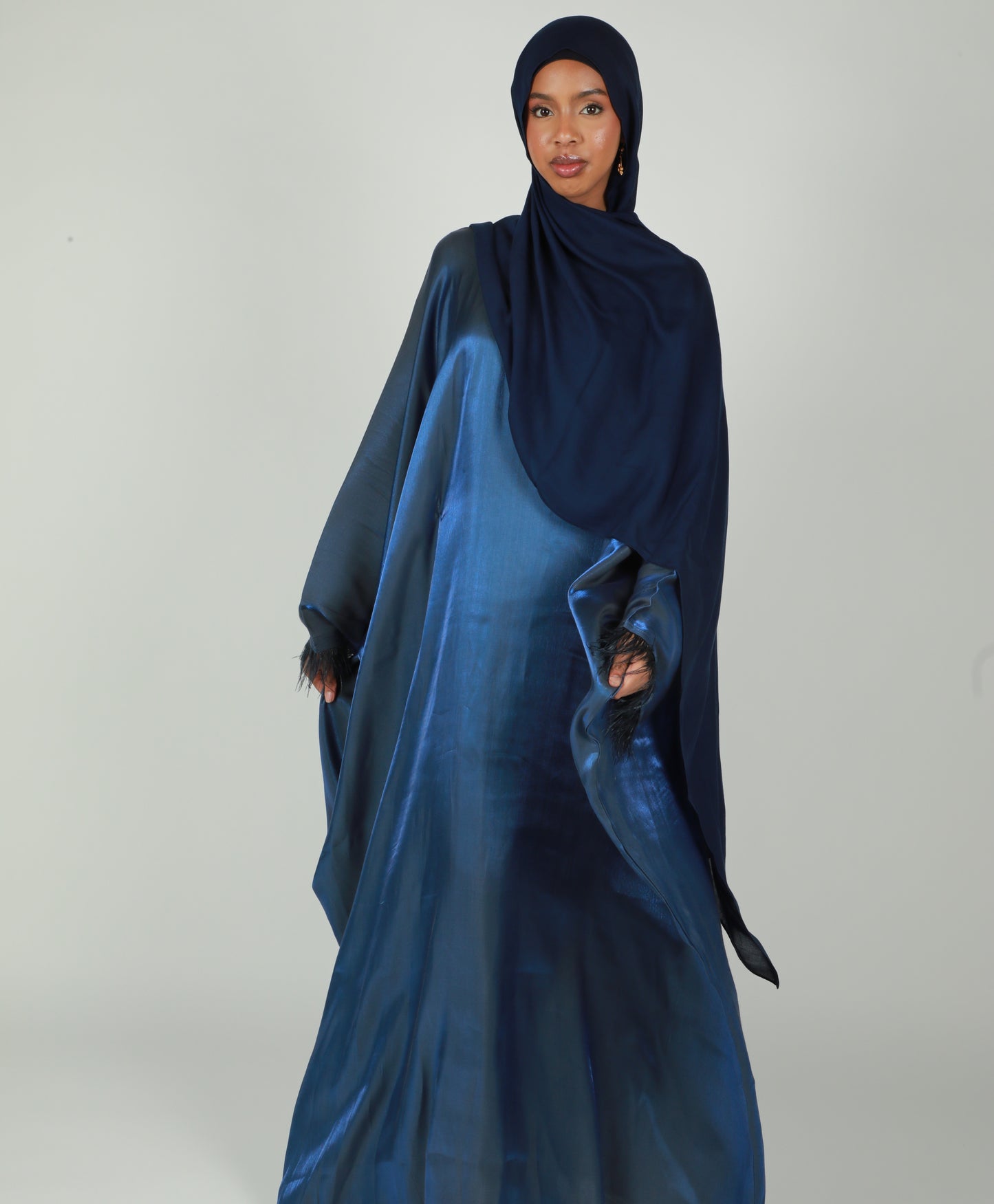 Butterfly Abaya - Two Tone Shimmer - Royal Blue