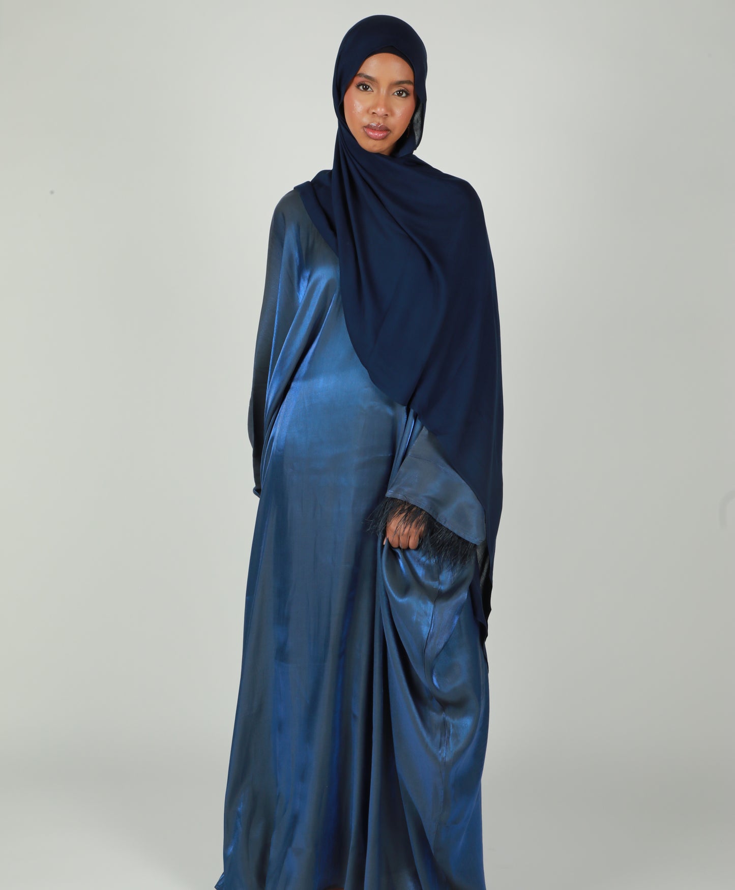 Butterfly Abaya - Two Tone Shimmer - Royal Blue