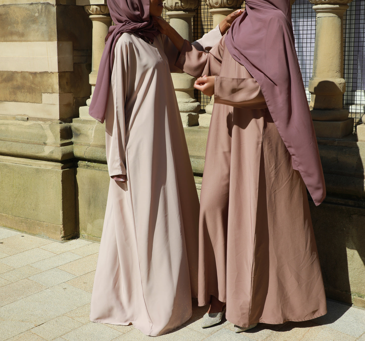 Basic Abaya With Pockets - Latte