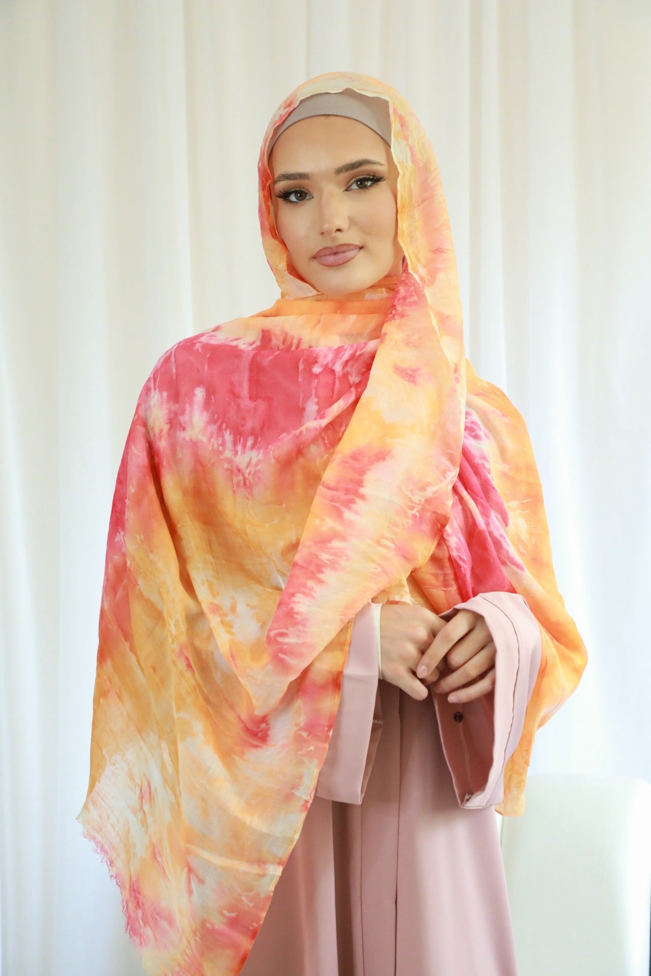Tie Dye Print Scarf