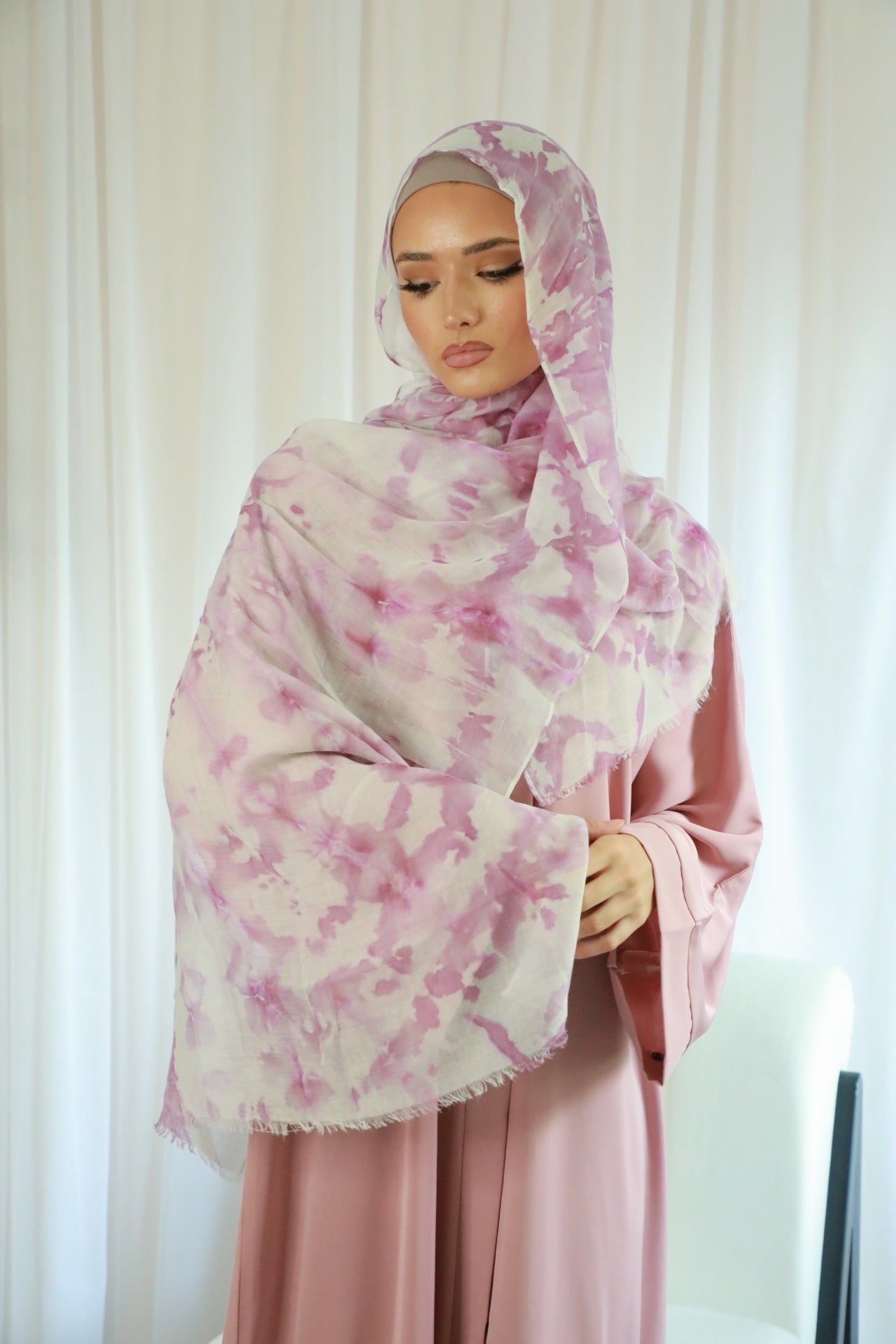 Tie Dye Print Scarf