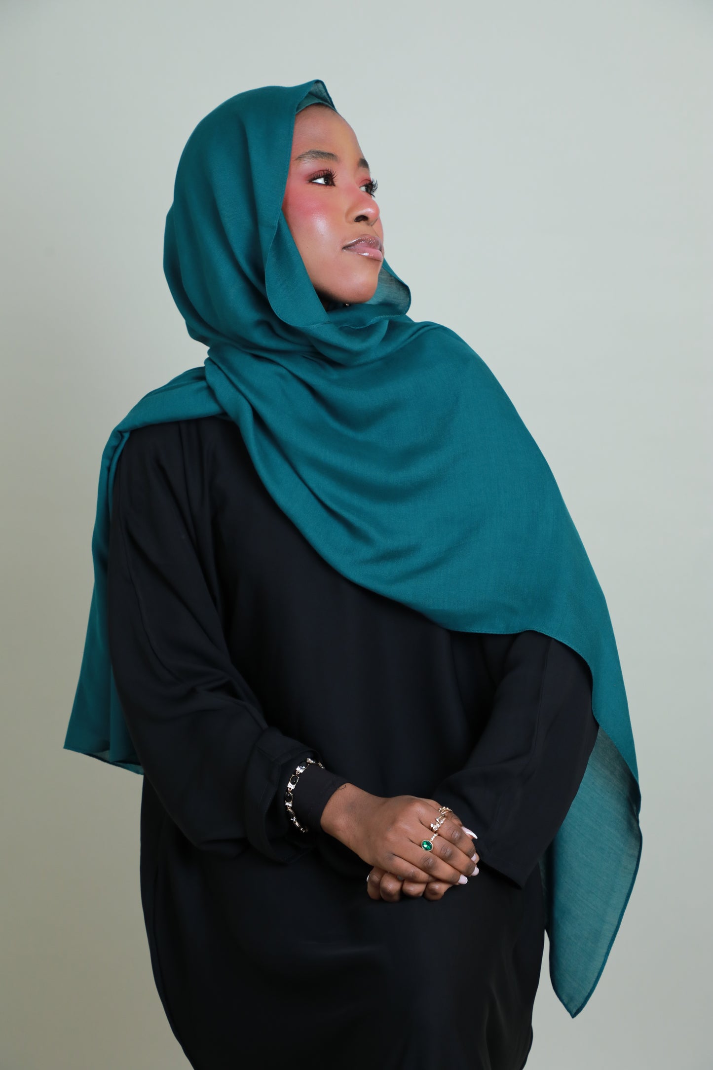 Modal Hijab With Matching Under Cap Included - Emerald