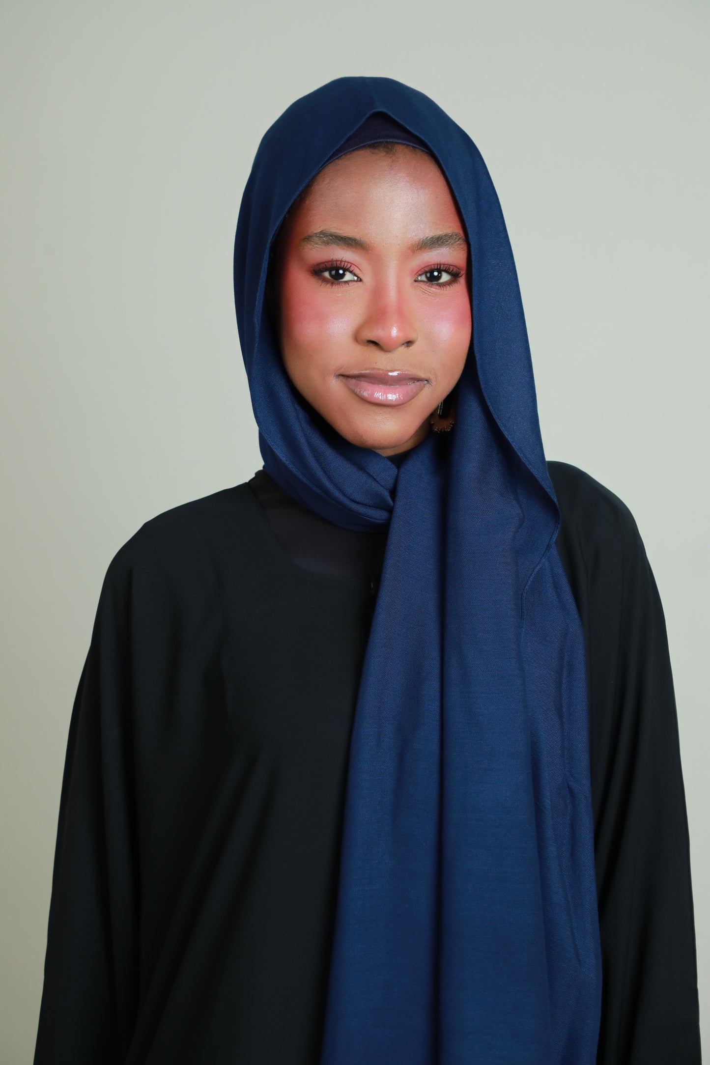 Modal Hijab With Matching Under Cap Included - Navy Blue