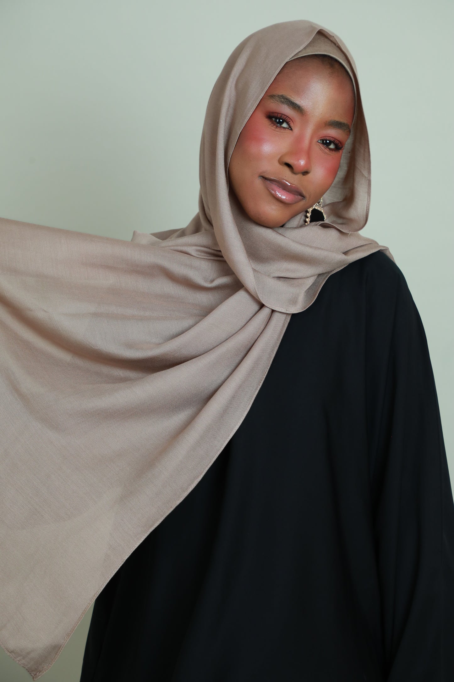 Modal Hijab With Matching Under Cap Included - Sand