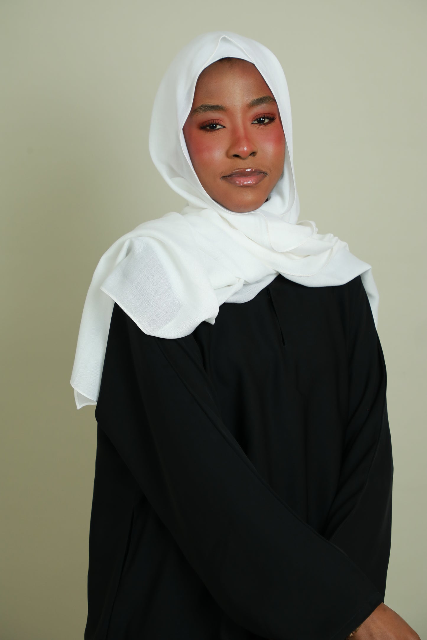 Modal Hijab With Matching Under Cap Included - White