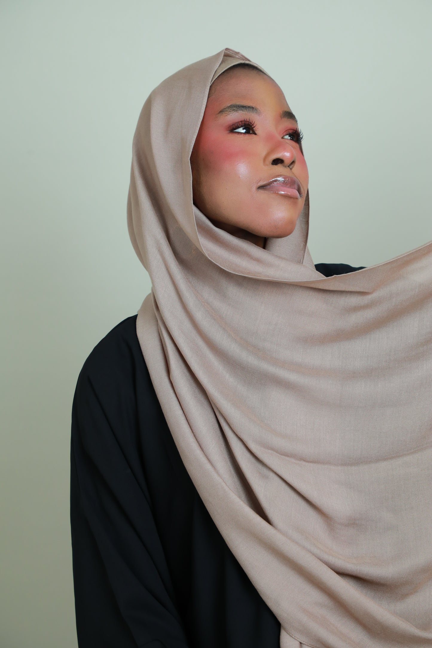 Modal Hijab With Matching Under Cap Included - Sand