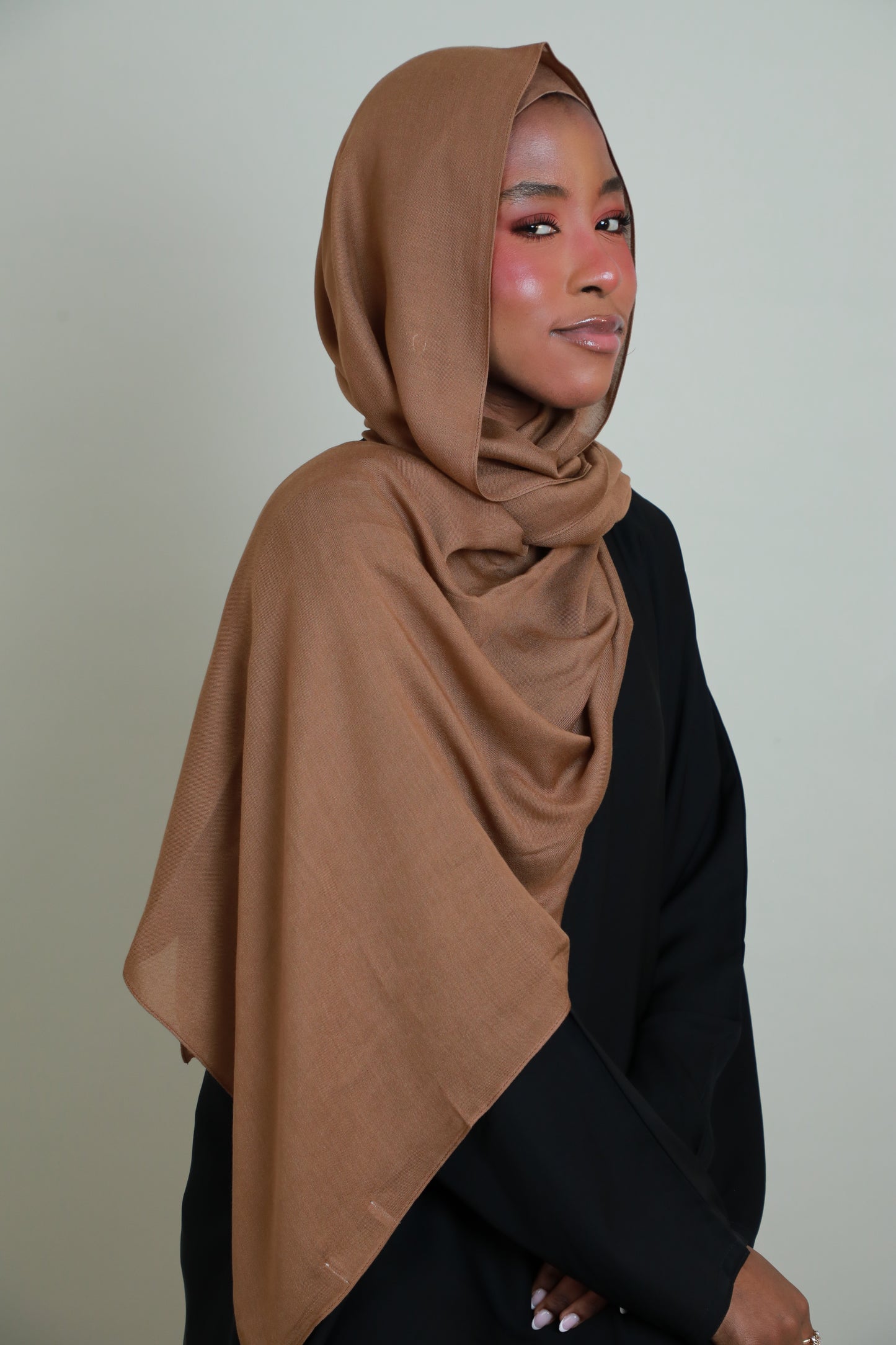 Modal Hijab With Matching Under Cap Included - Light Brown