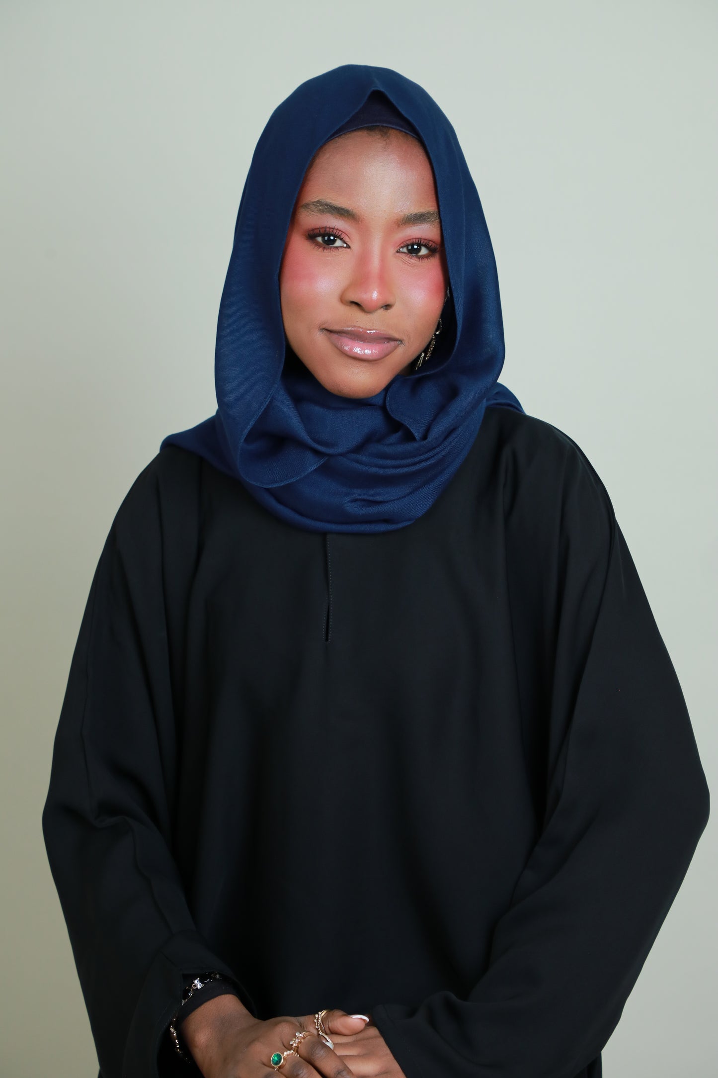 Modal Hijab With Matching Under Cap Included - Navy Blue