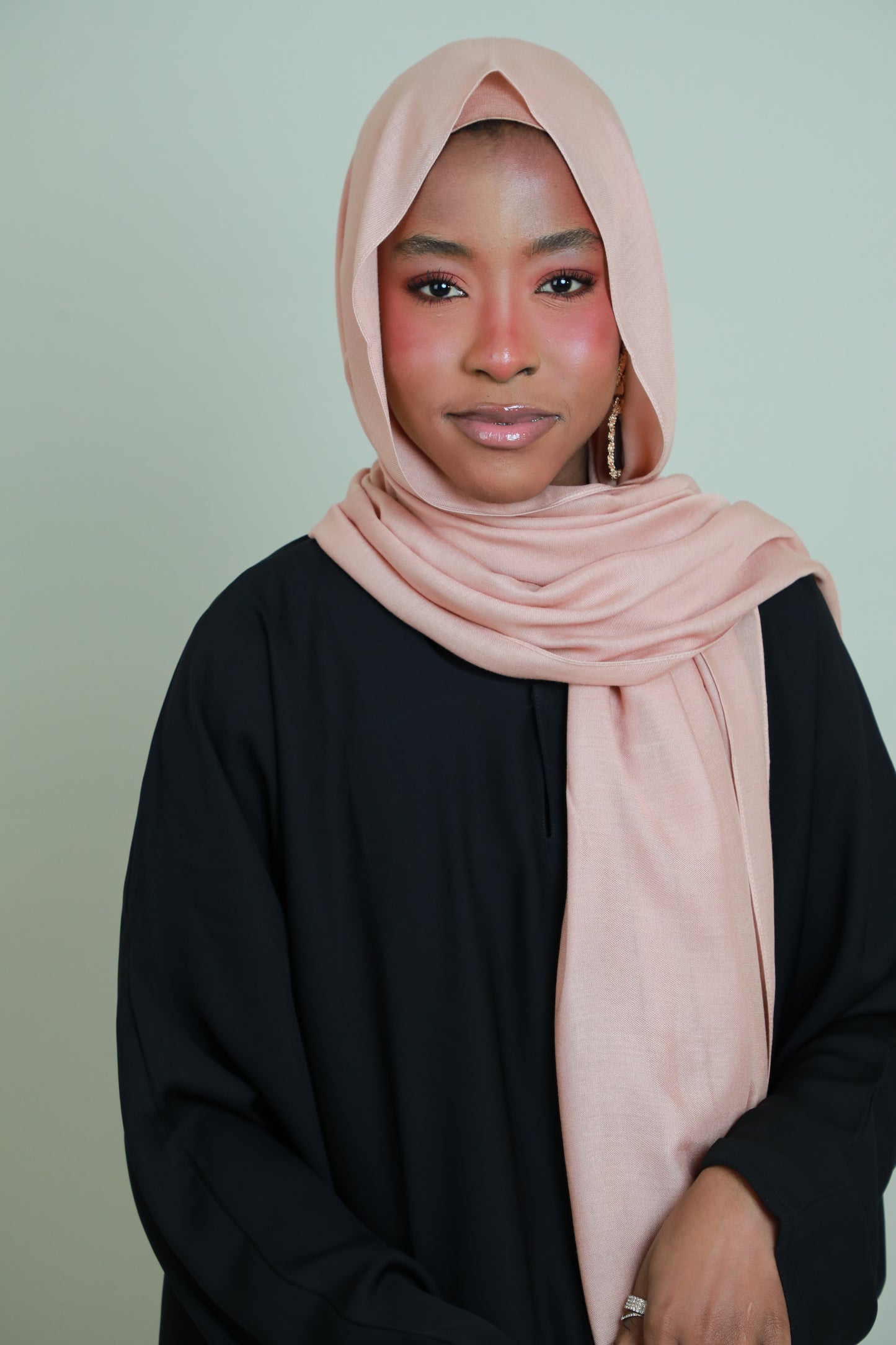 Modal Hijab With Matching Under Cap Included - Blush