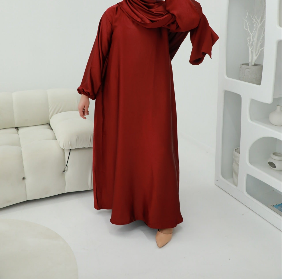 Noor Abaya (Hijab Included) - Red