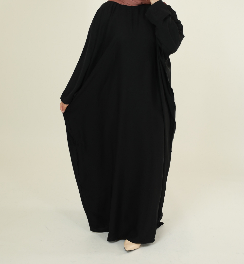 Butterfly Abaya - Black