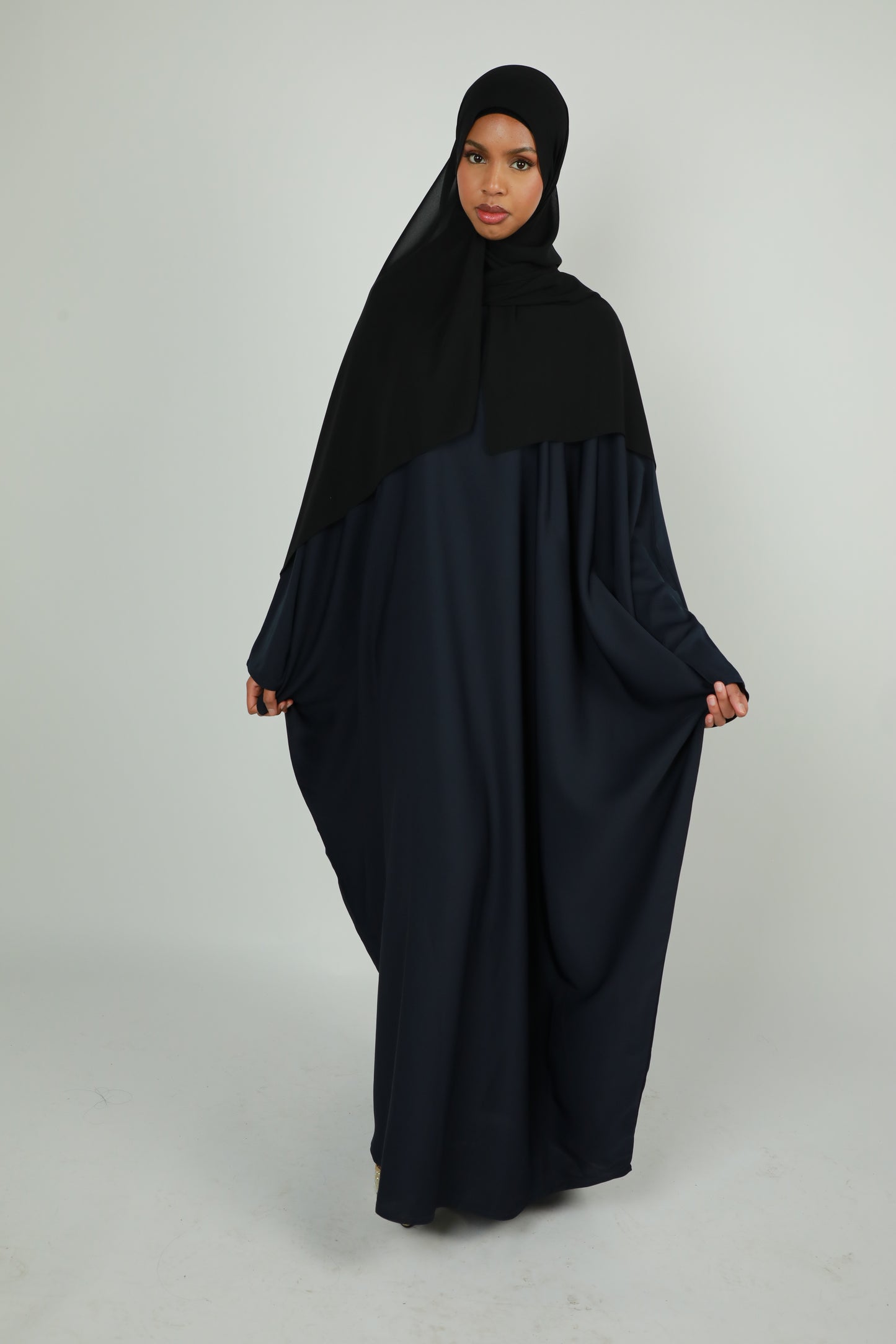 Butterfly Abaya - Navy Blue