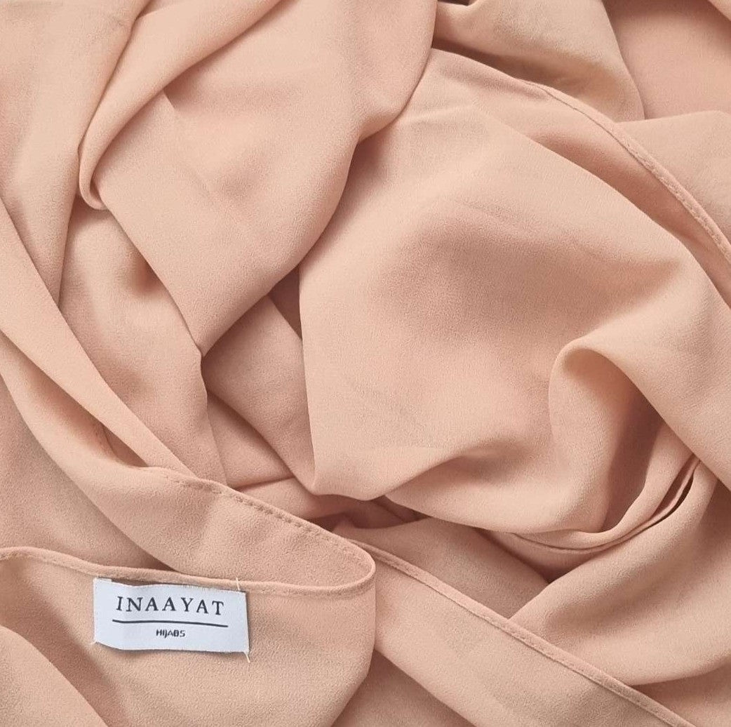 Chiffon Instant Hijab With Cap - Different Colours