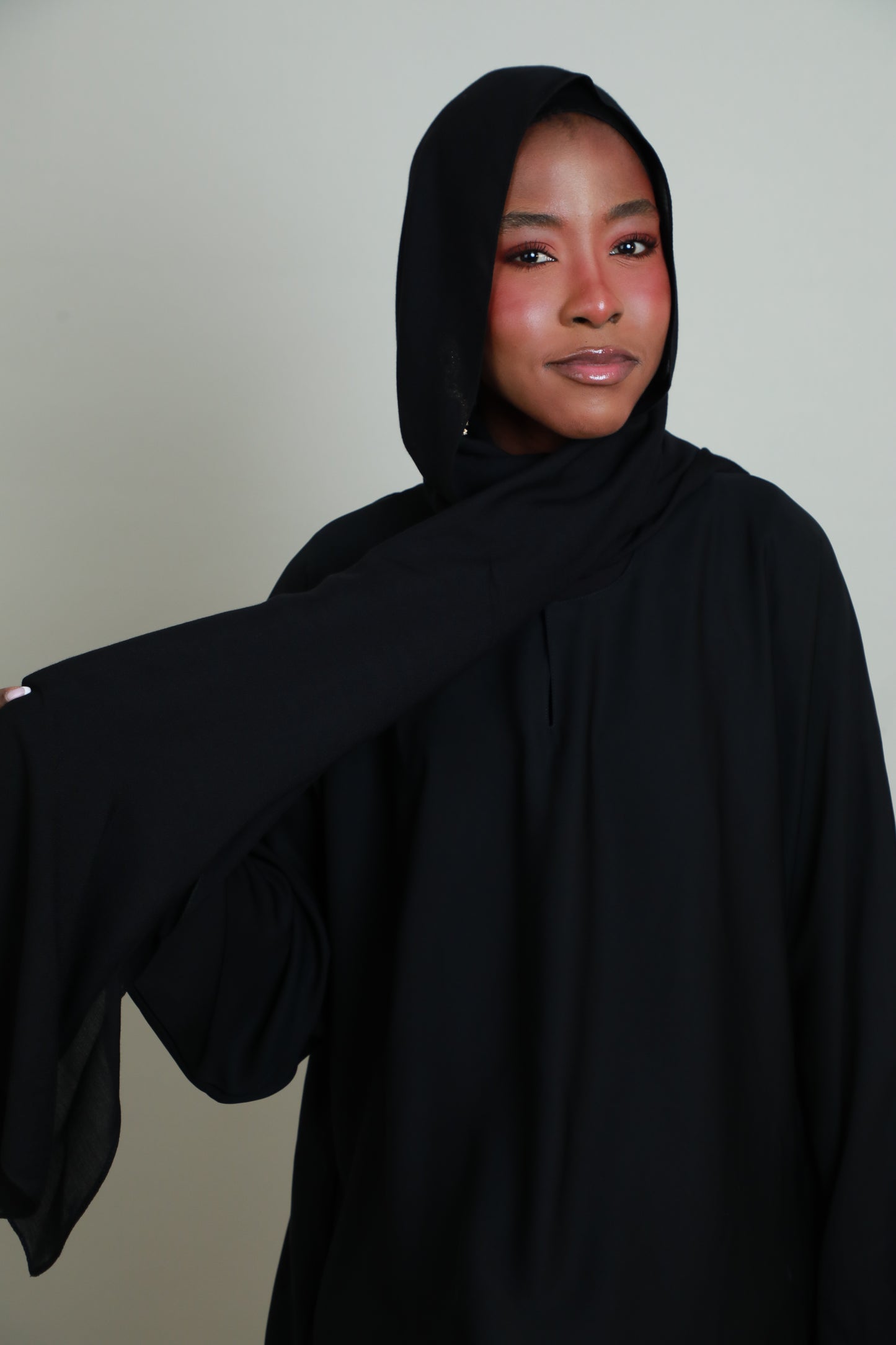 Modal Hijab With Matching Under Cap Included - Black