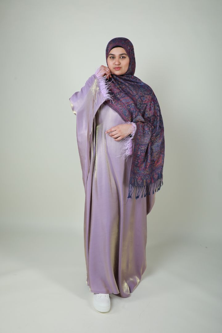 Butterfly Abaya - Two Tone Shimmer - Purple