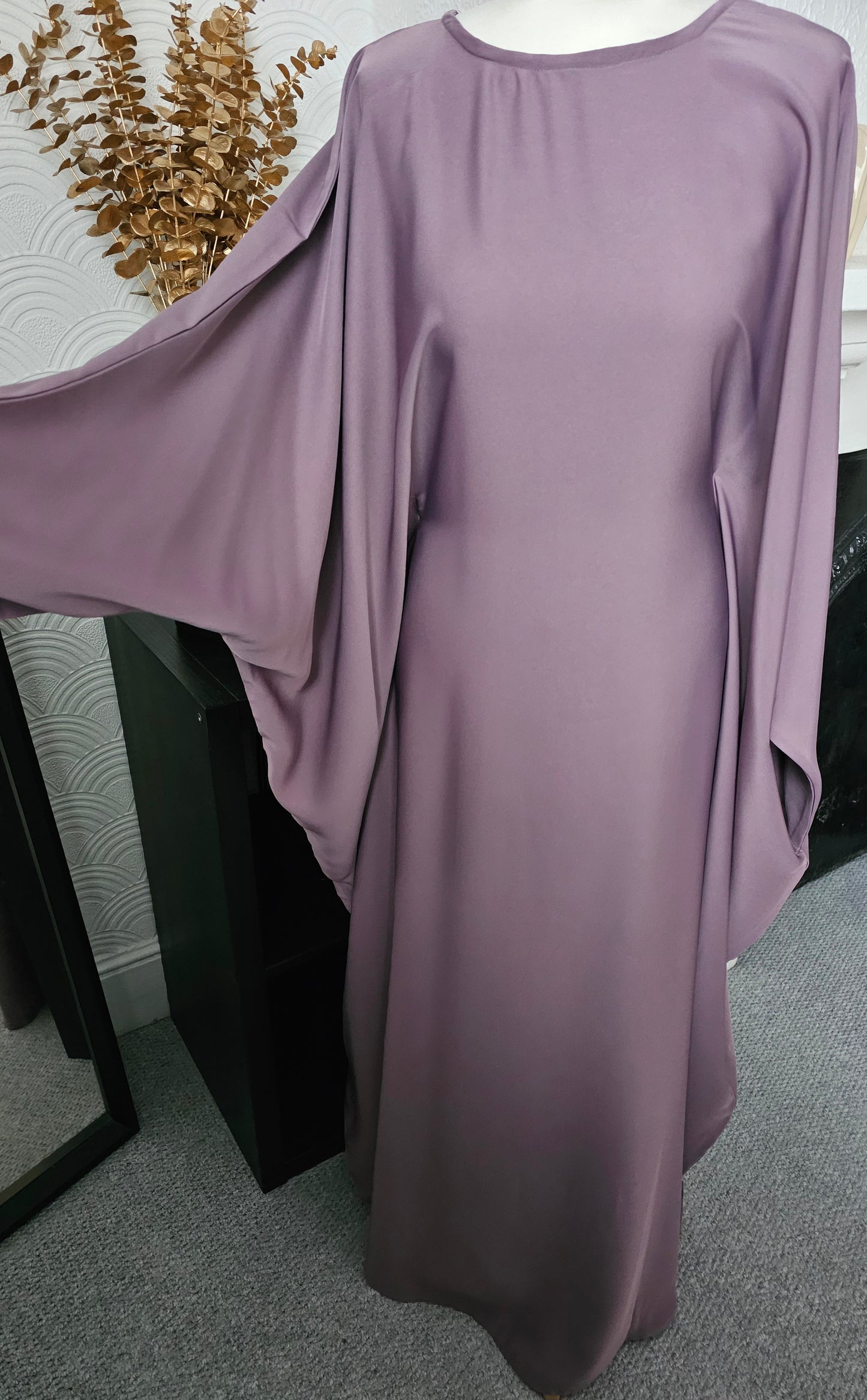Butterfly Abaya - Light Purple