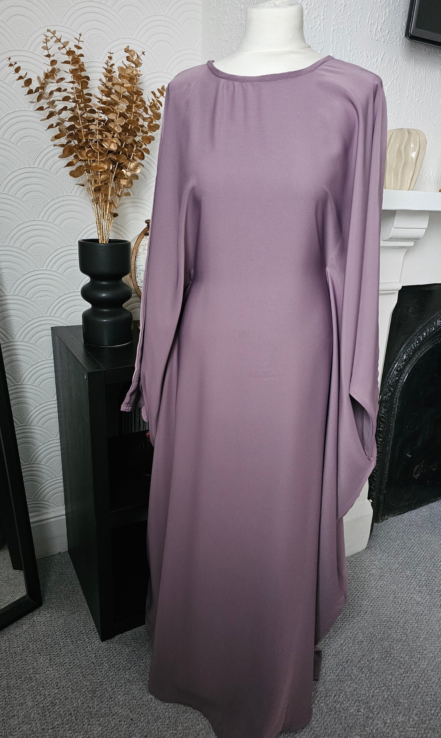 Butterfly Abaya - Light Purple