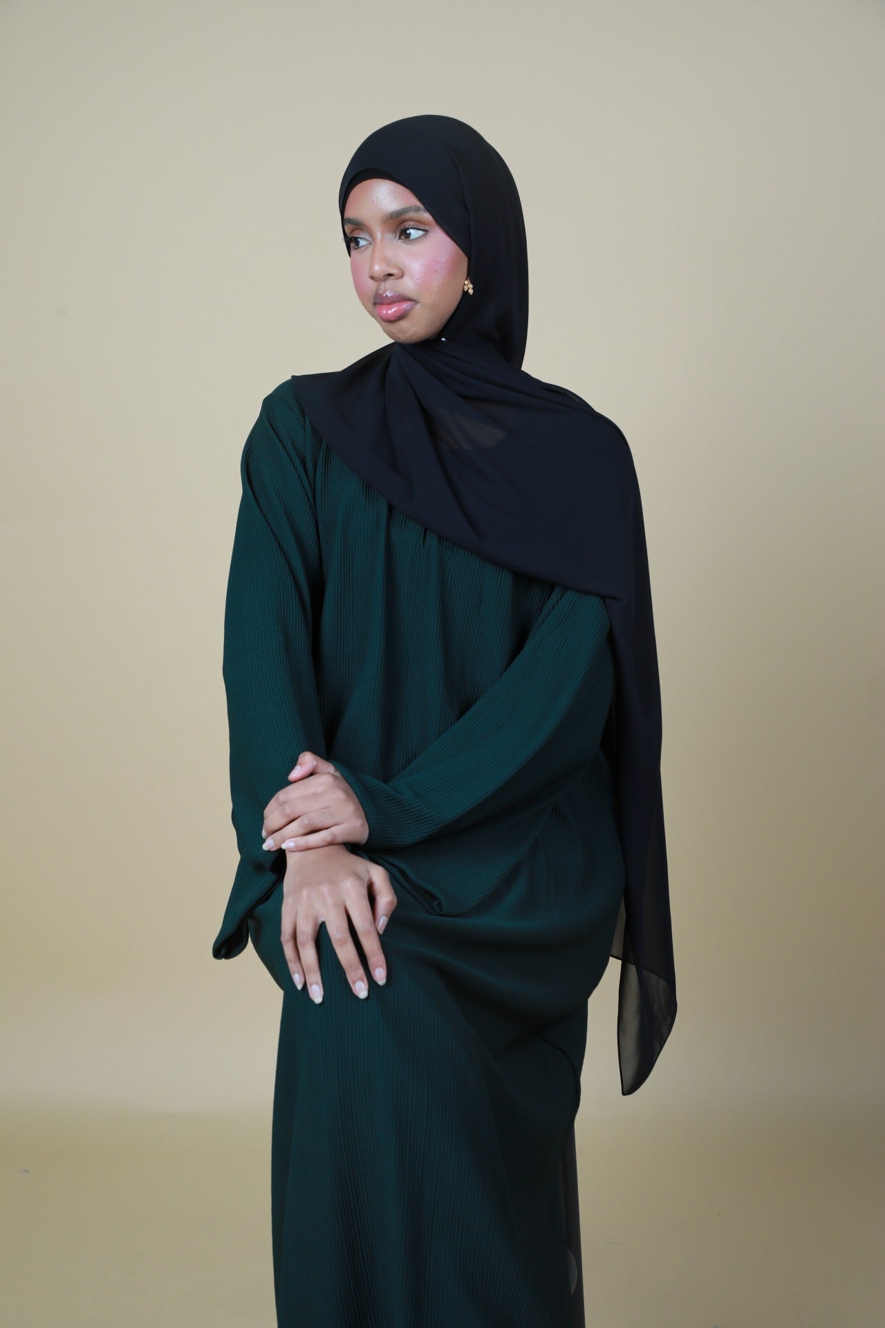 Winter Abaya (With Pockets) - Emerald