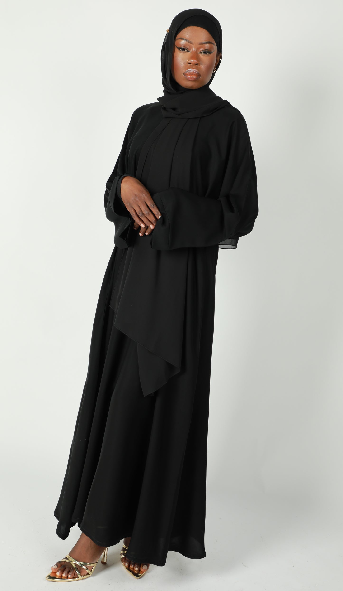 Abaya With Pockets - Black