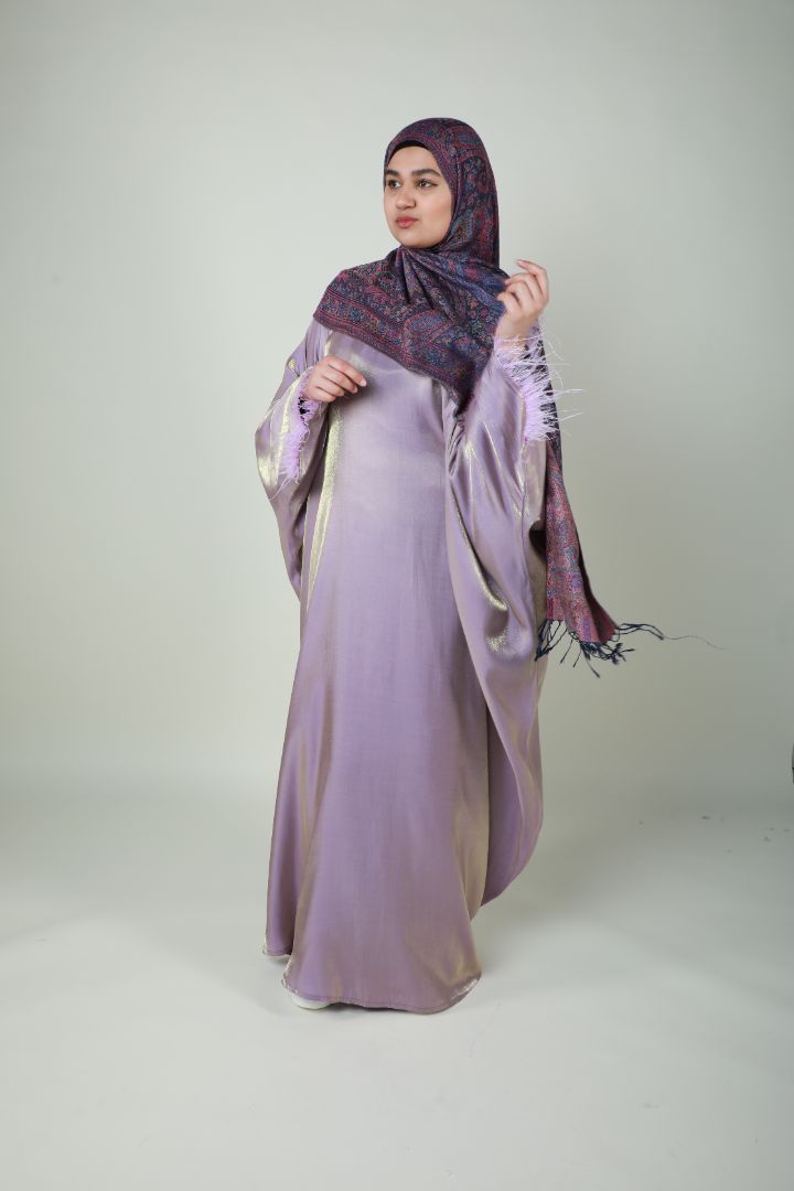 Butterfly Abaya - Two Tone Shimmer - Purple