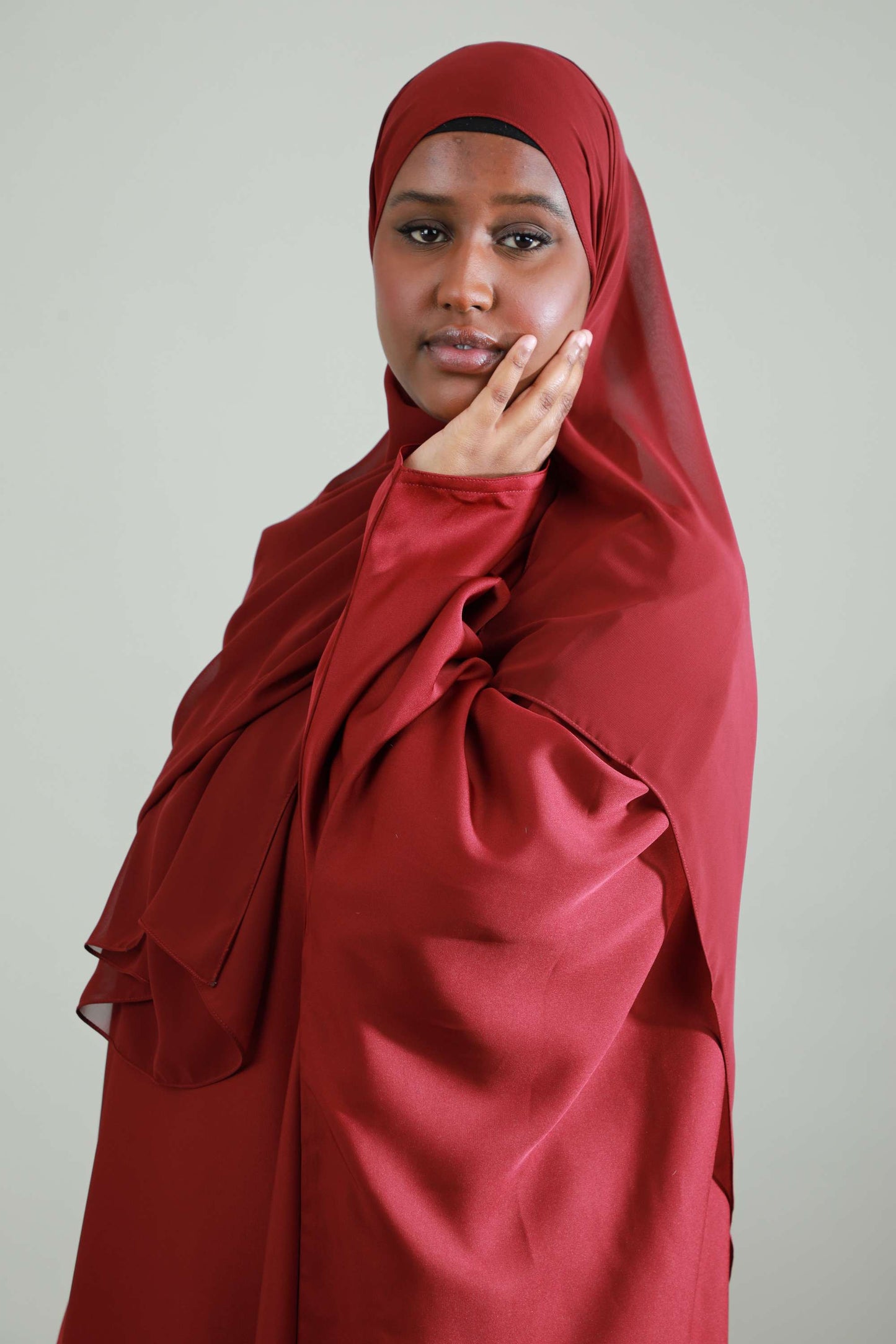 Butterfly Abaya - Maroon