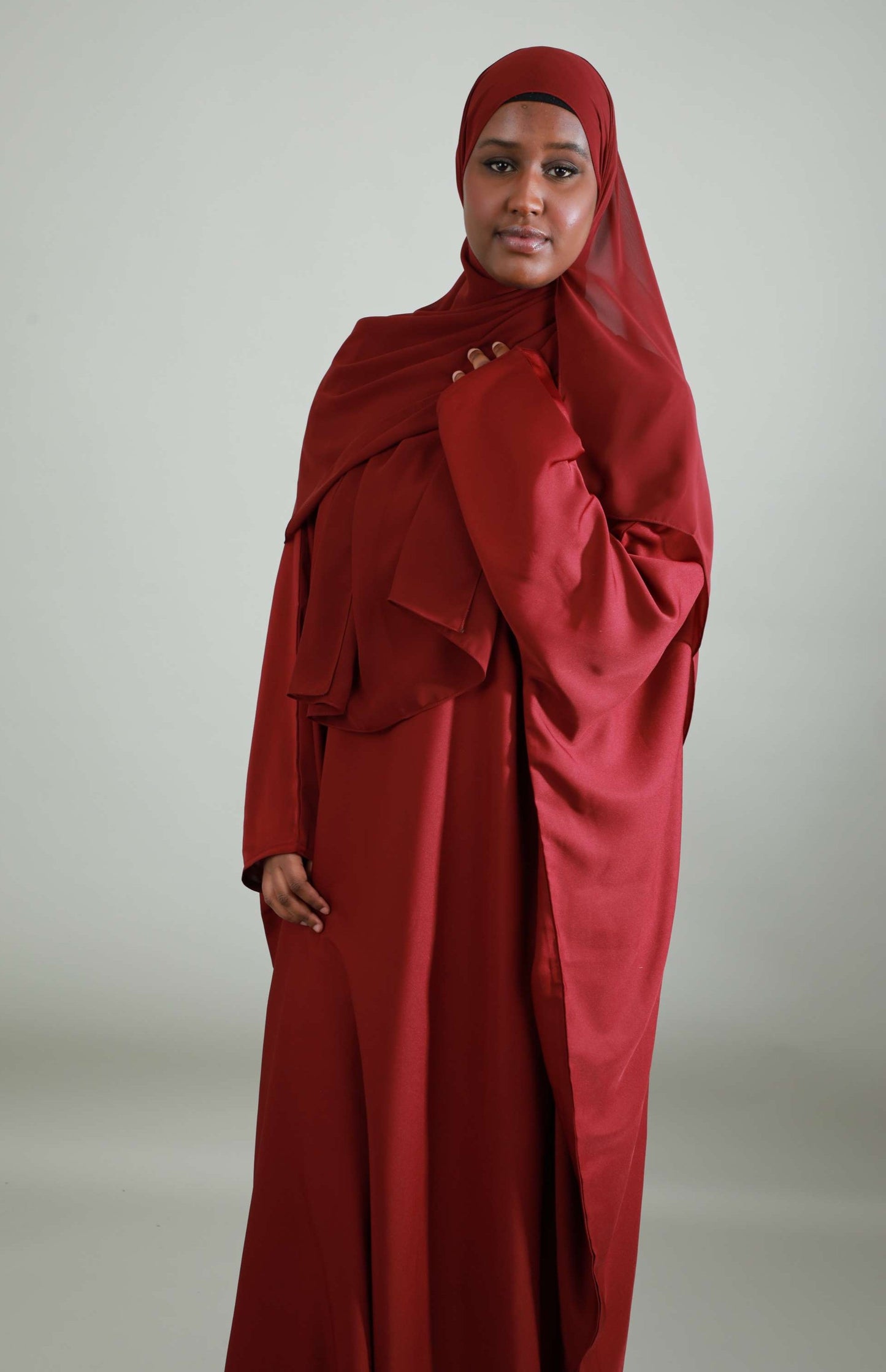 Butterfly Abaya - Maroon