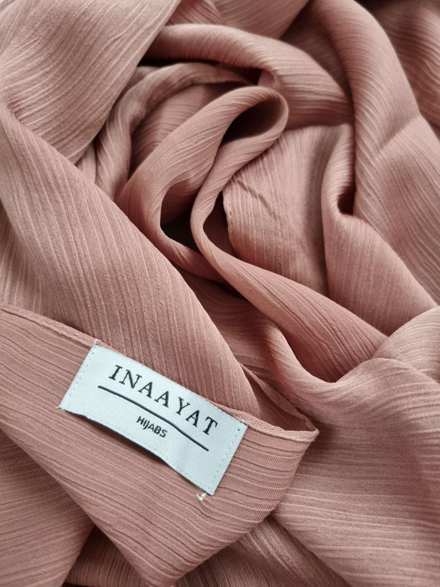 Satin Silk Scarf - Light Brown