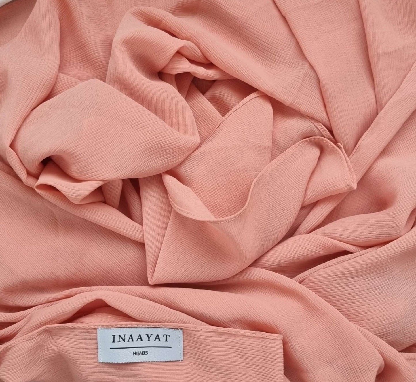 Crinkled Chiffon - Peachy Pink