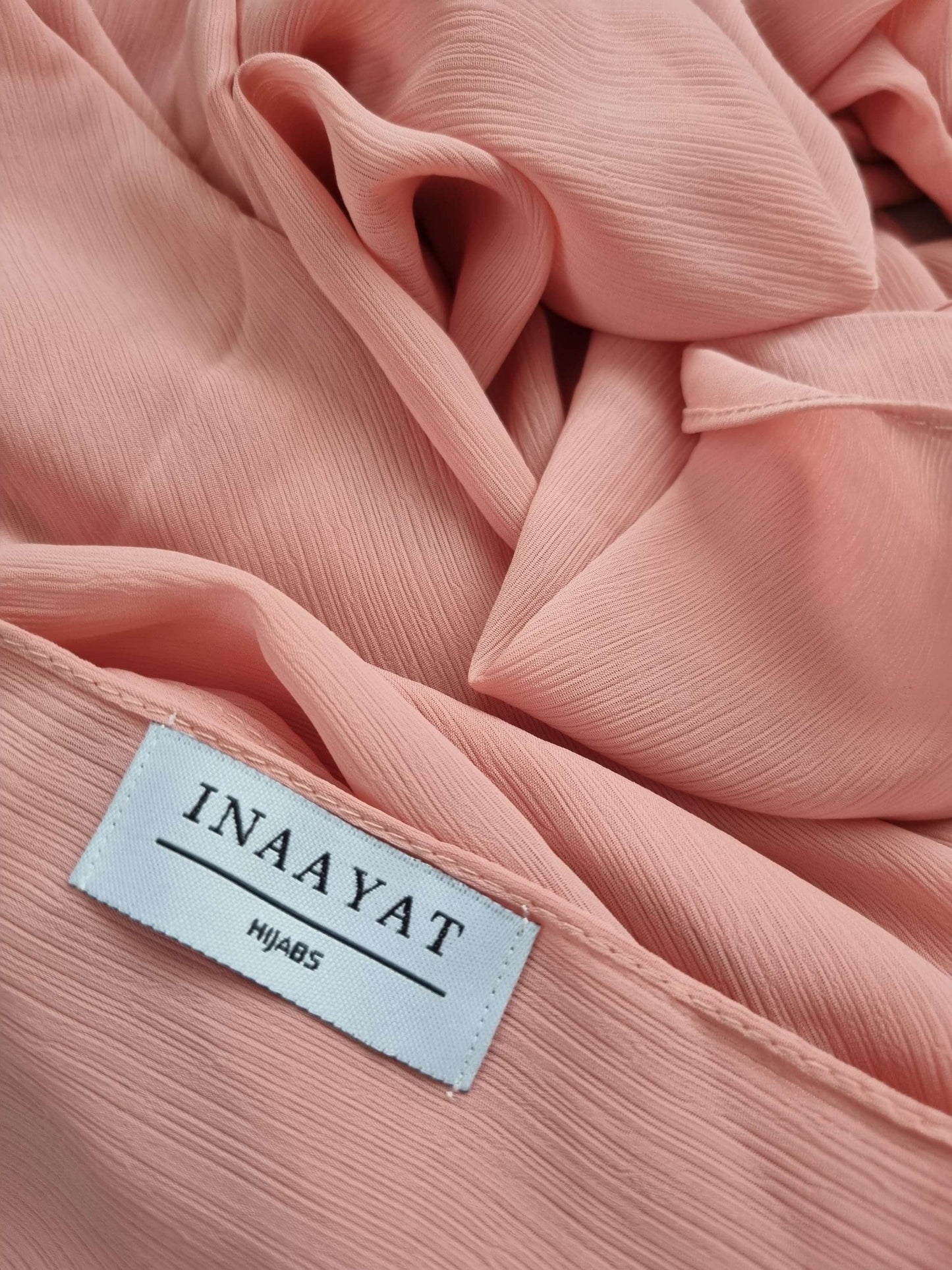 Crinkled Chiffon - Peachy Pink