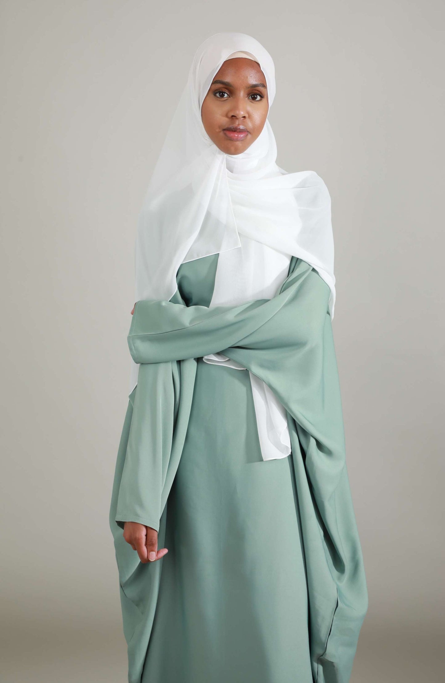 Butterfly Abaya - Light Green
