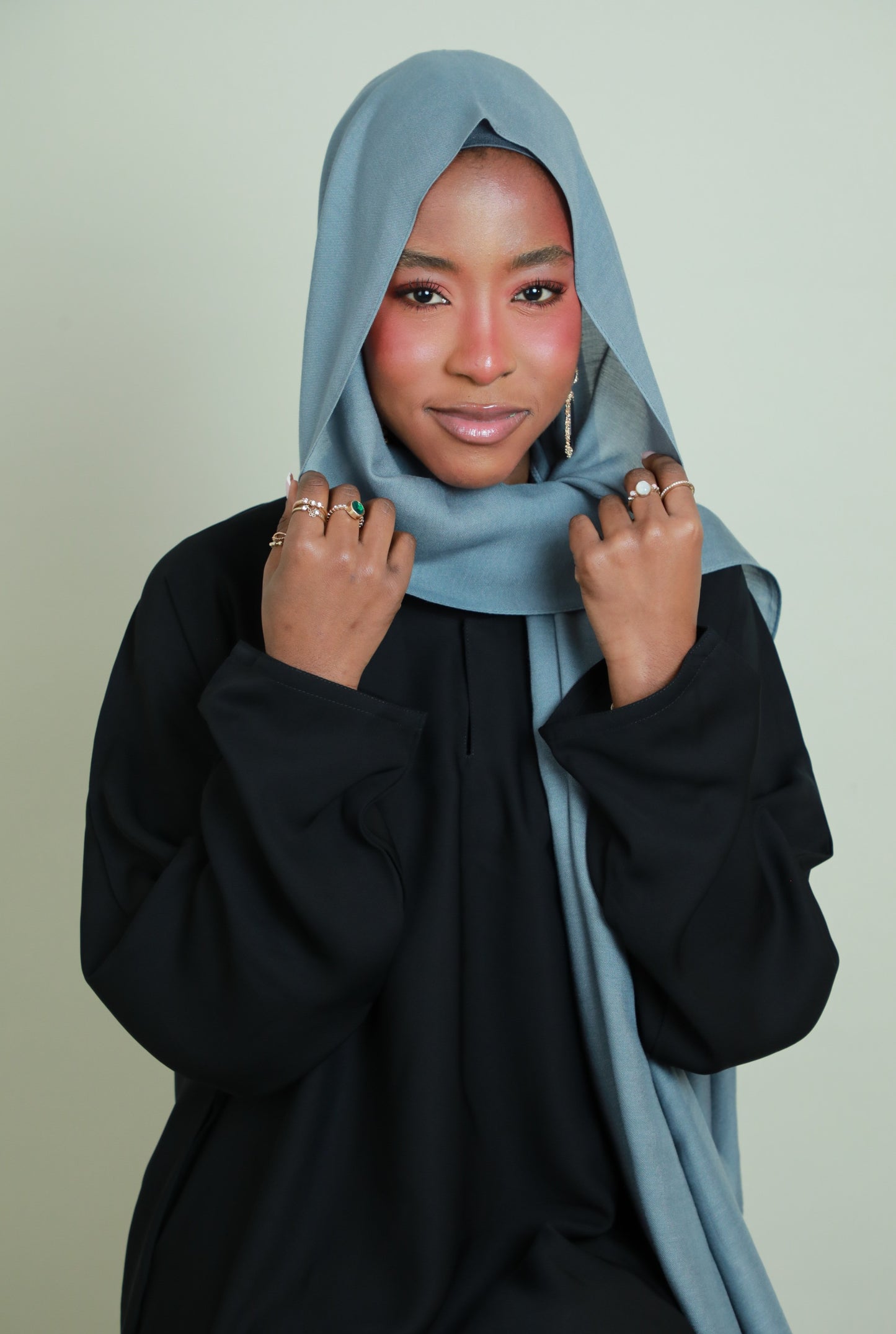 Modal Hijab With Matching Under Cap Included - Grey