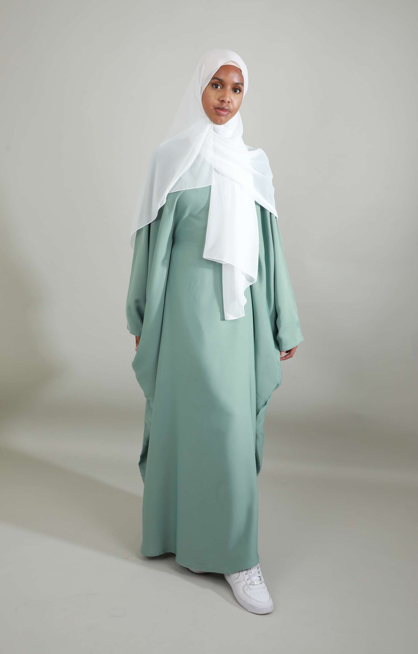 Butterfly Abaya - Light Green