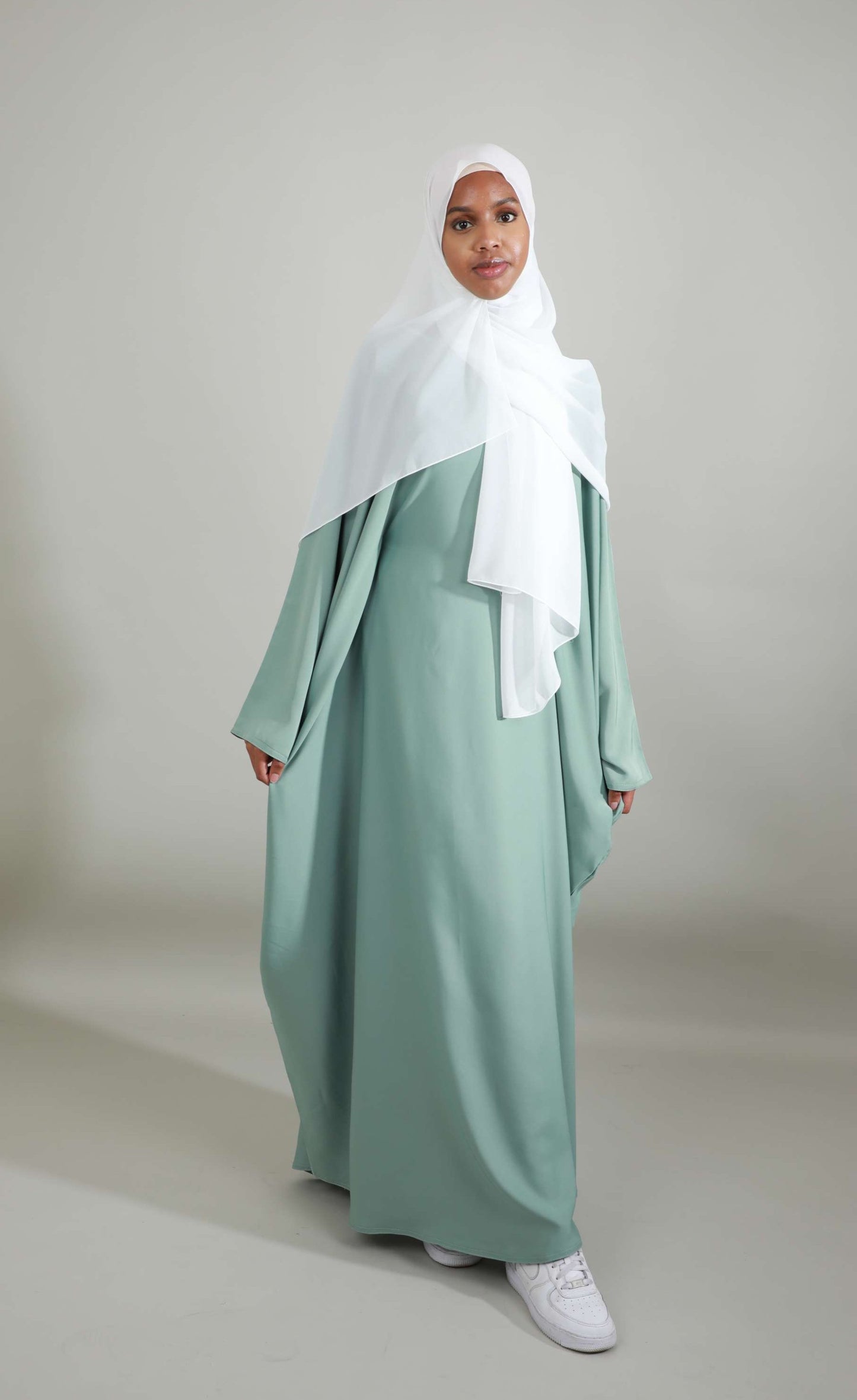 Butterfly Abaya - Light Green