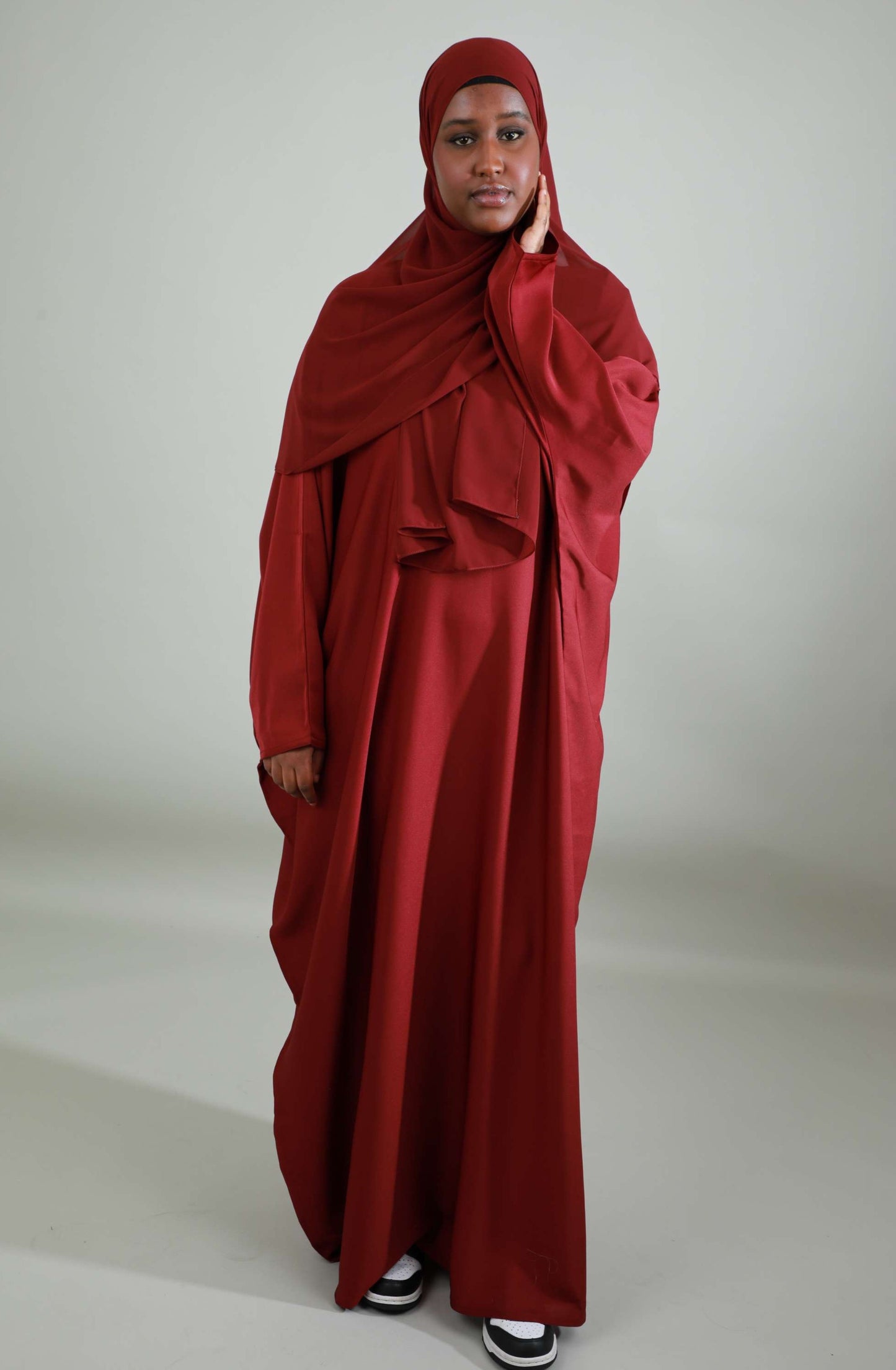 Butterfly Abaya - Maroon