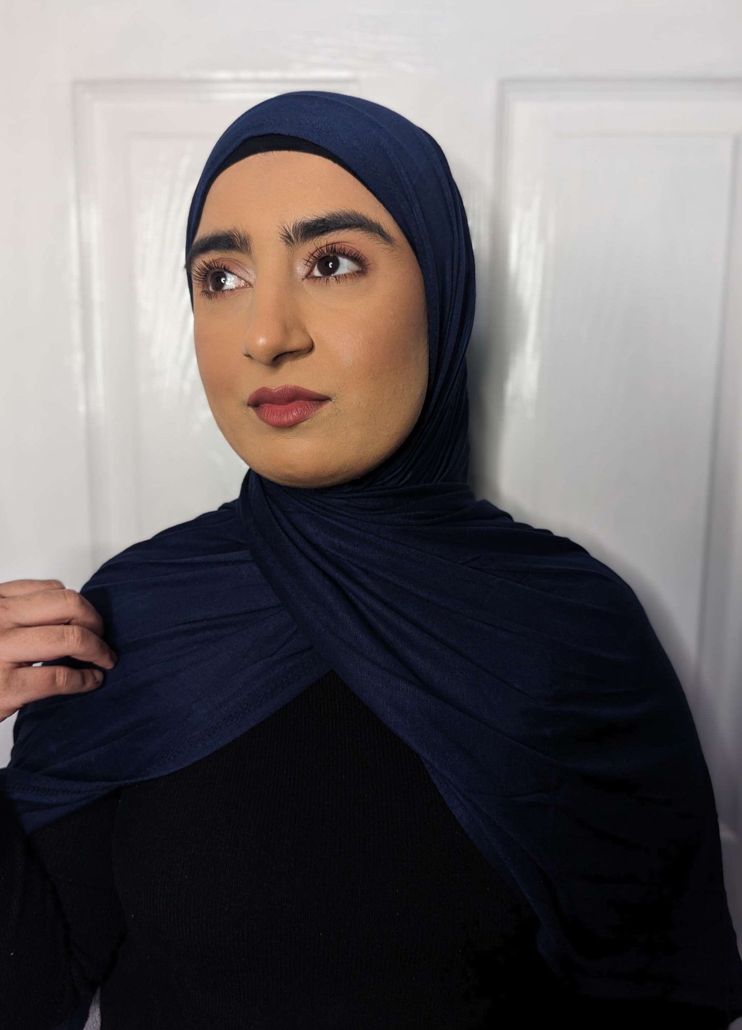Jersey Scarf - Navy Blue