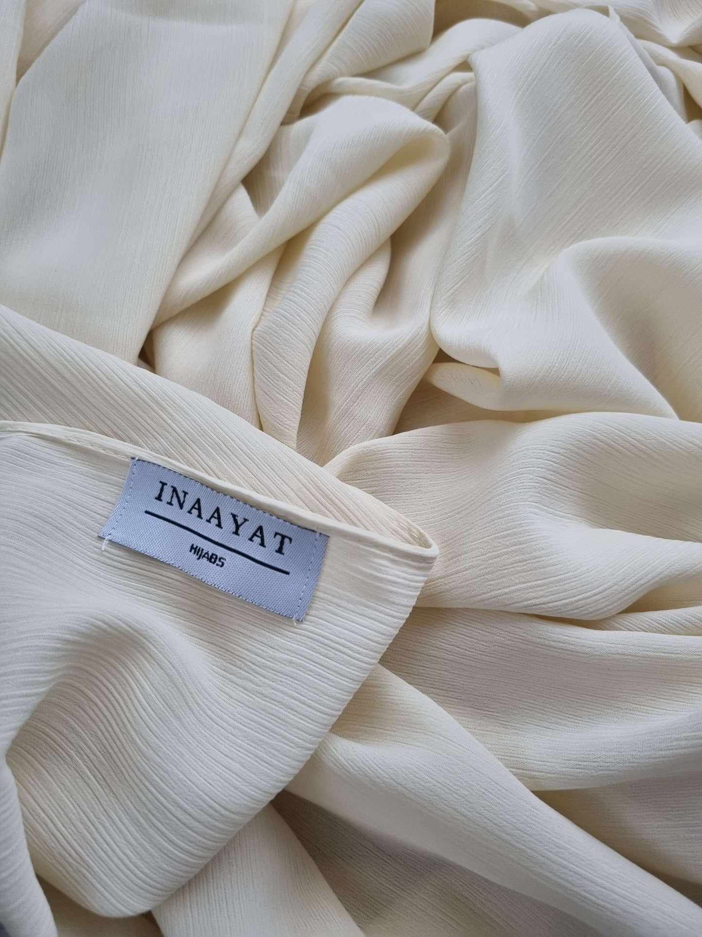 Crinkled Chiffon - Cream