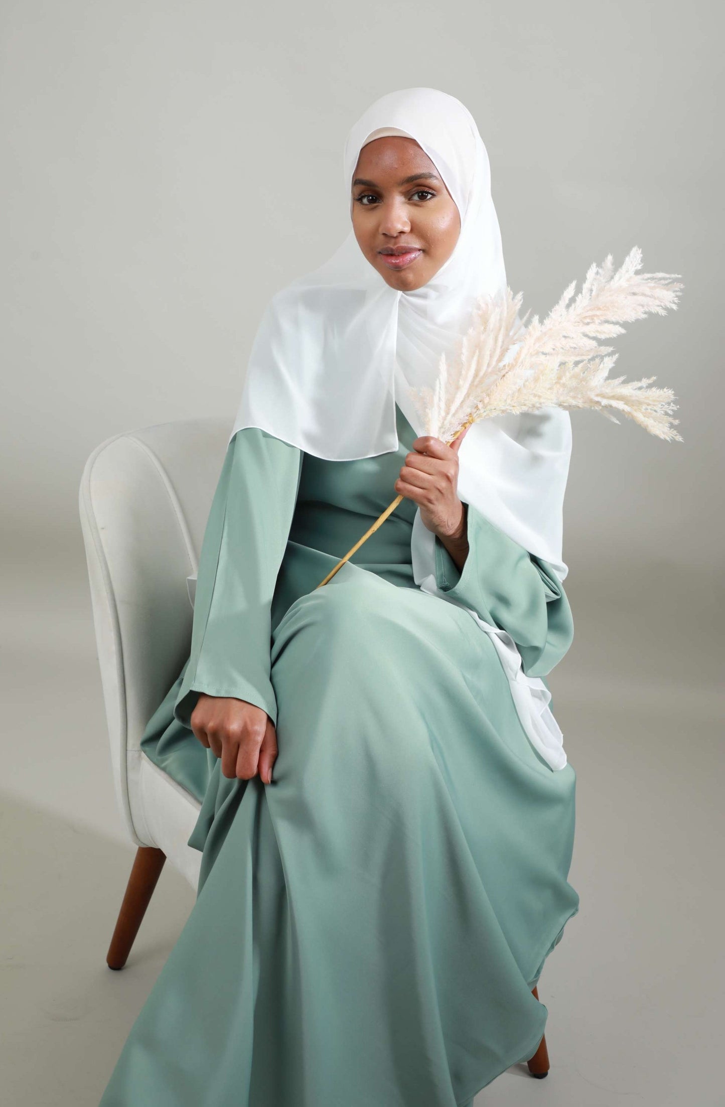 Butterfly Abaya - Light Green