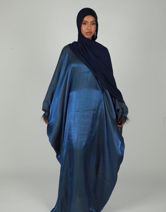 Butterfly Abaya - Two Tone Shimmer - Royal Blue
