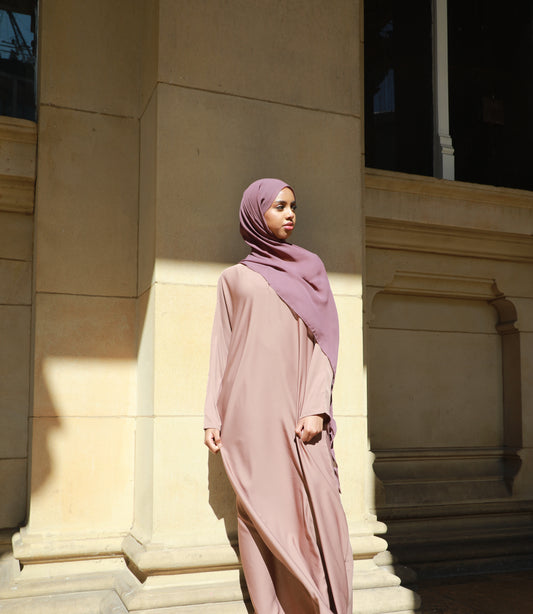 Basic Abaya With Pockets - Sand