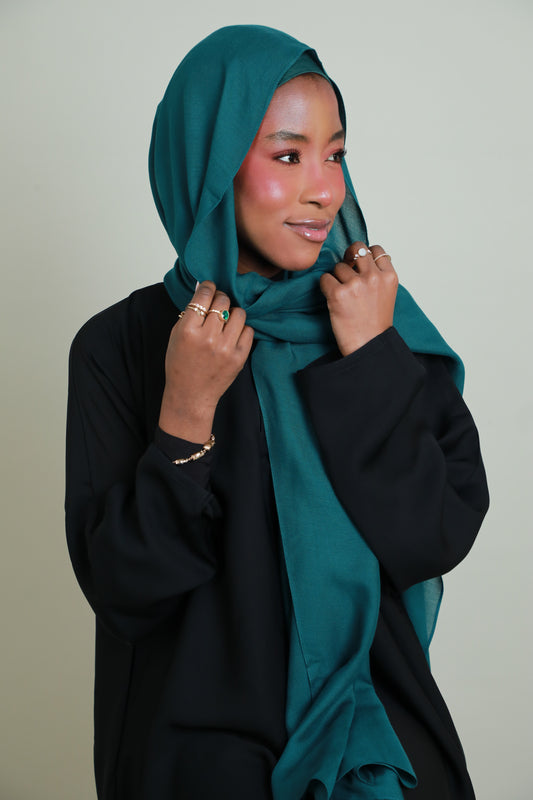 Modal Hijab With Matching Under Cap Included - Emerald