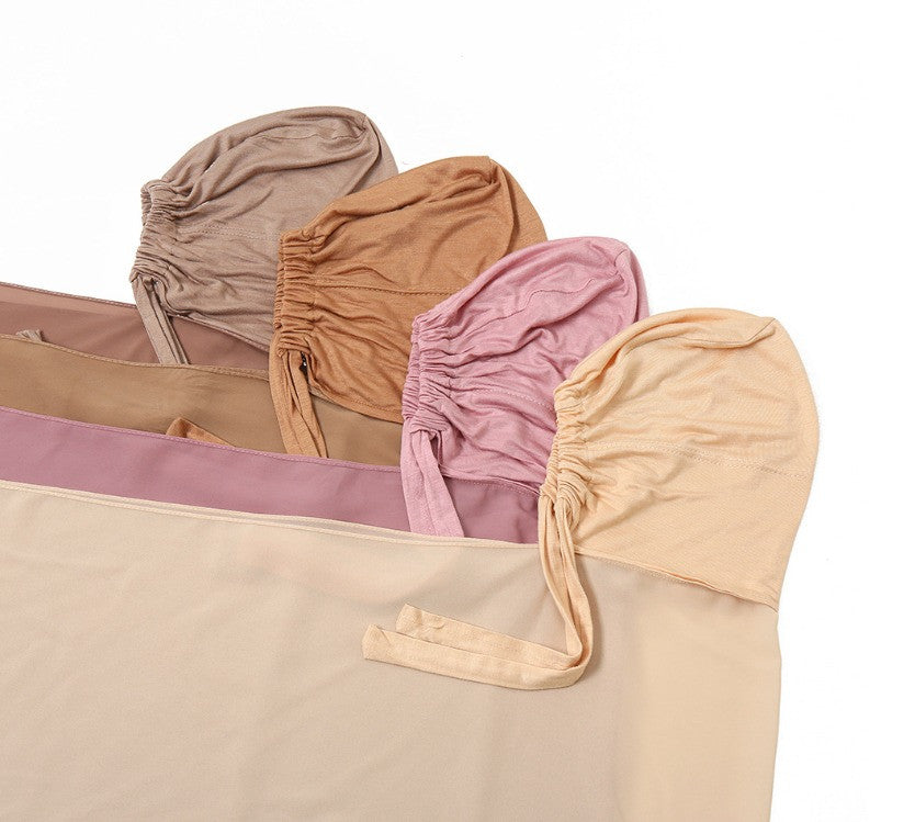 Chiffon Instant Hijab With Cap - Different Colours