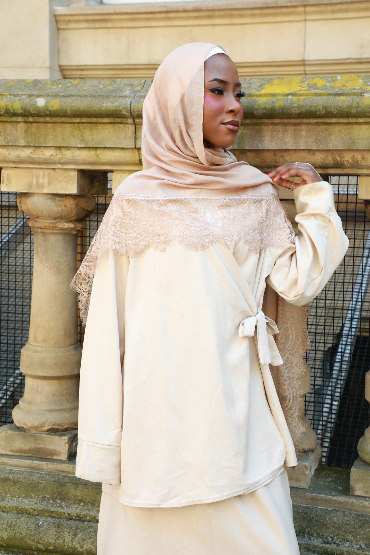 Modal Hijab With Lace