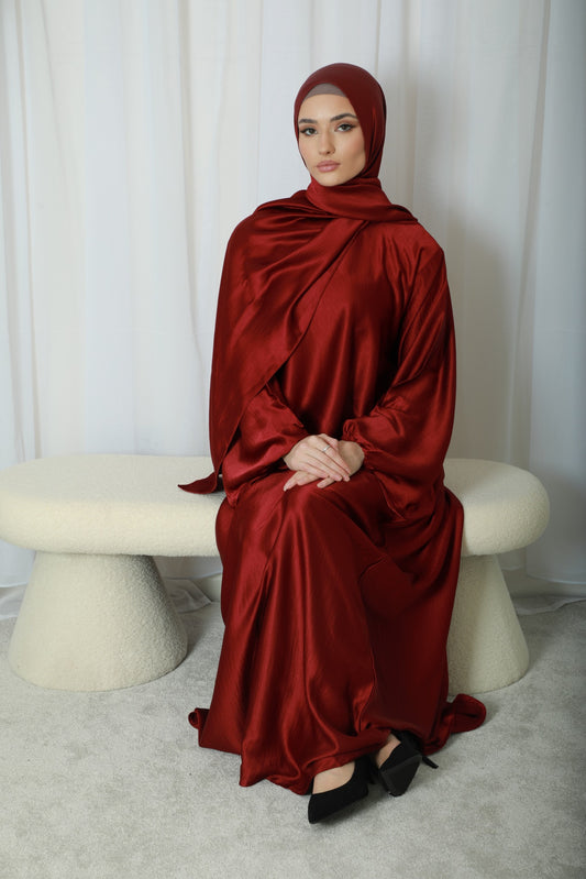 Noor Abaya (Hijab Included) - Red