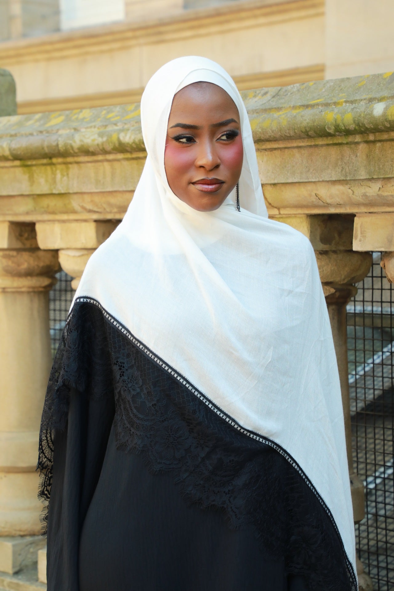 Modal Hijab With Lace