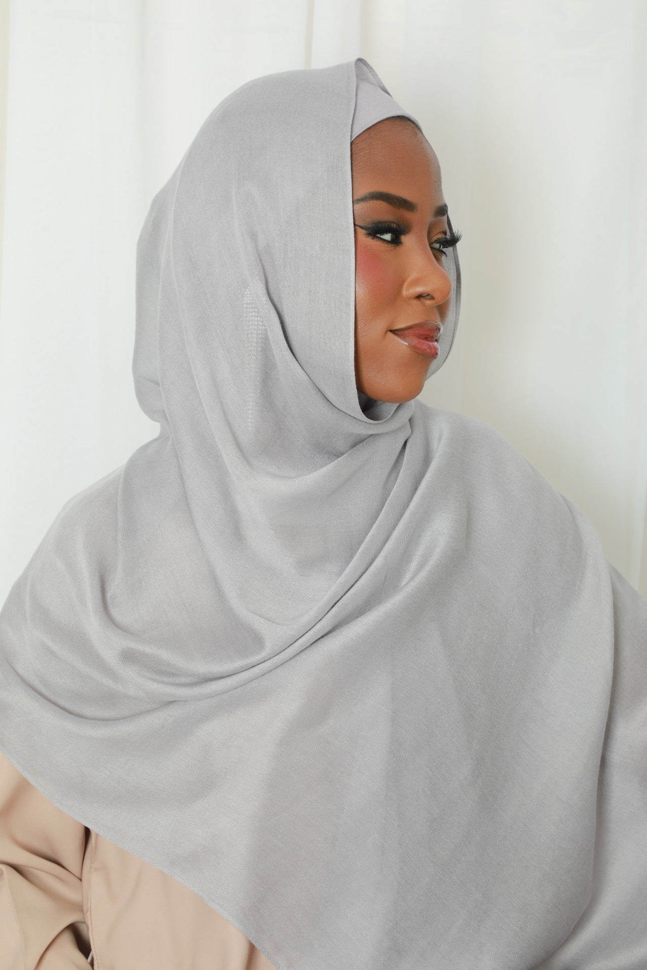 Modal Hijab With Matching Under Cap Included - Cloud