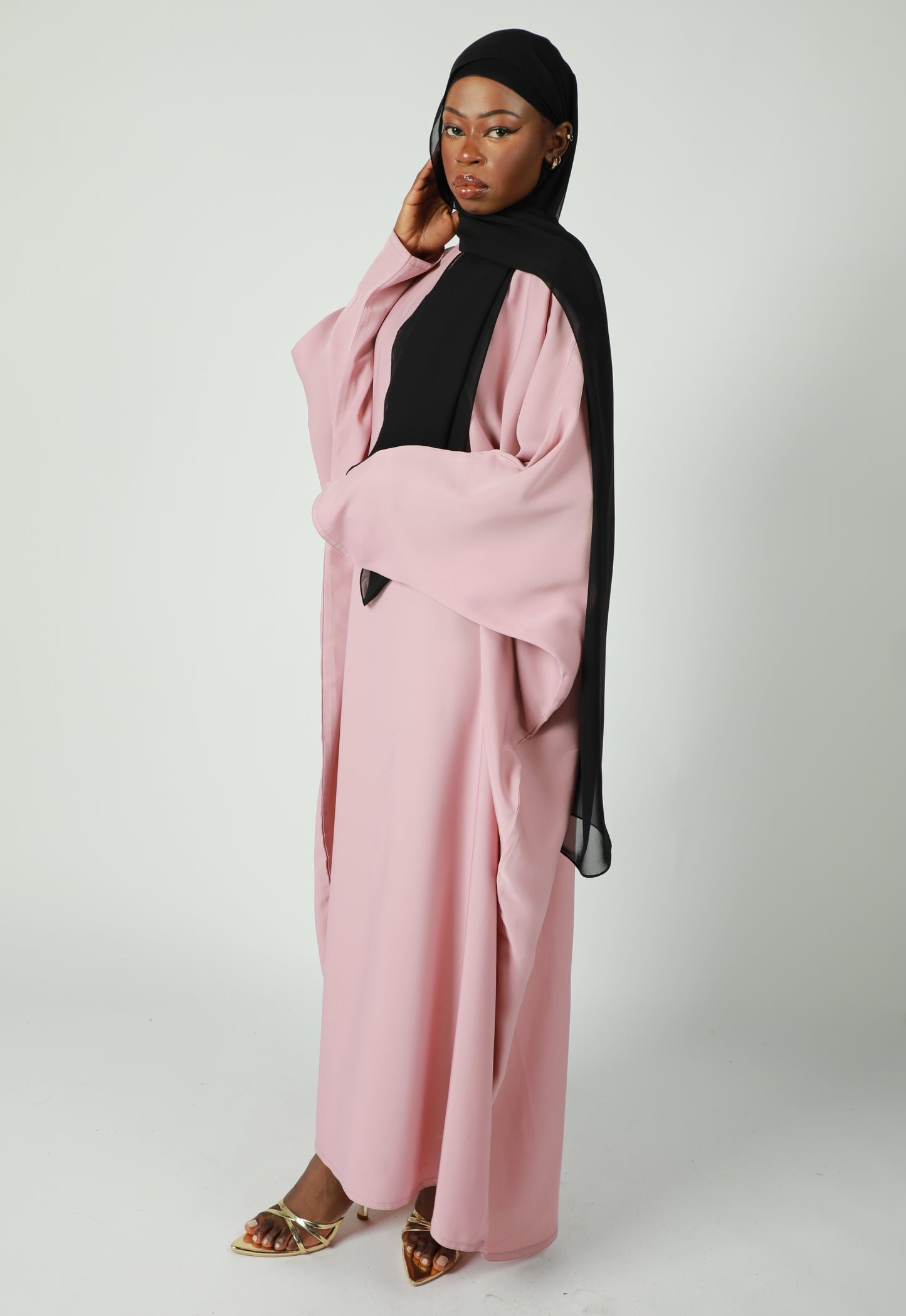 Butterfly Abaya - Pink