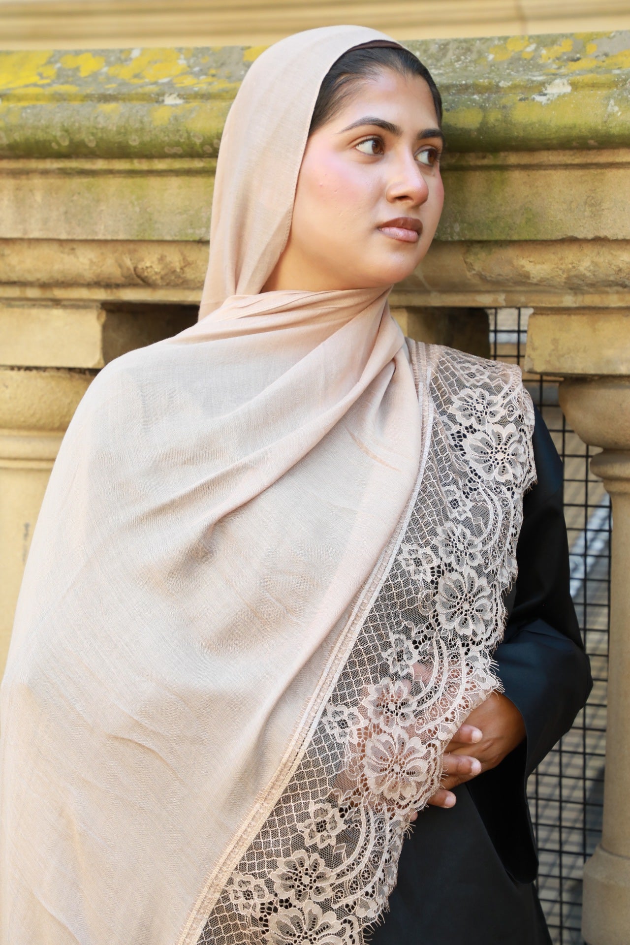 Modal Hijab With Lace