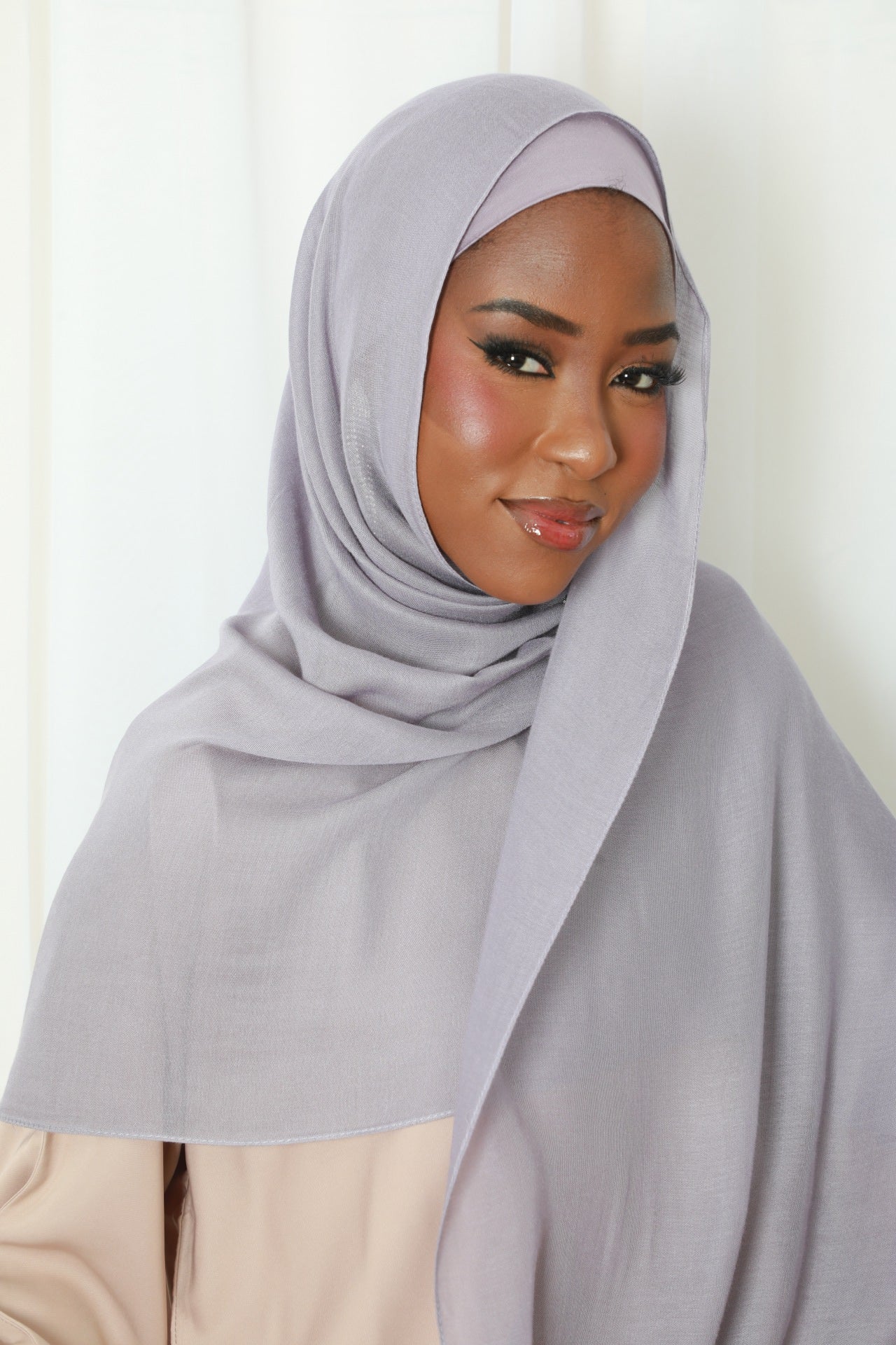 Modal Hijab With Matching Under Cap Included - Lilac